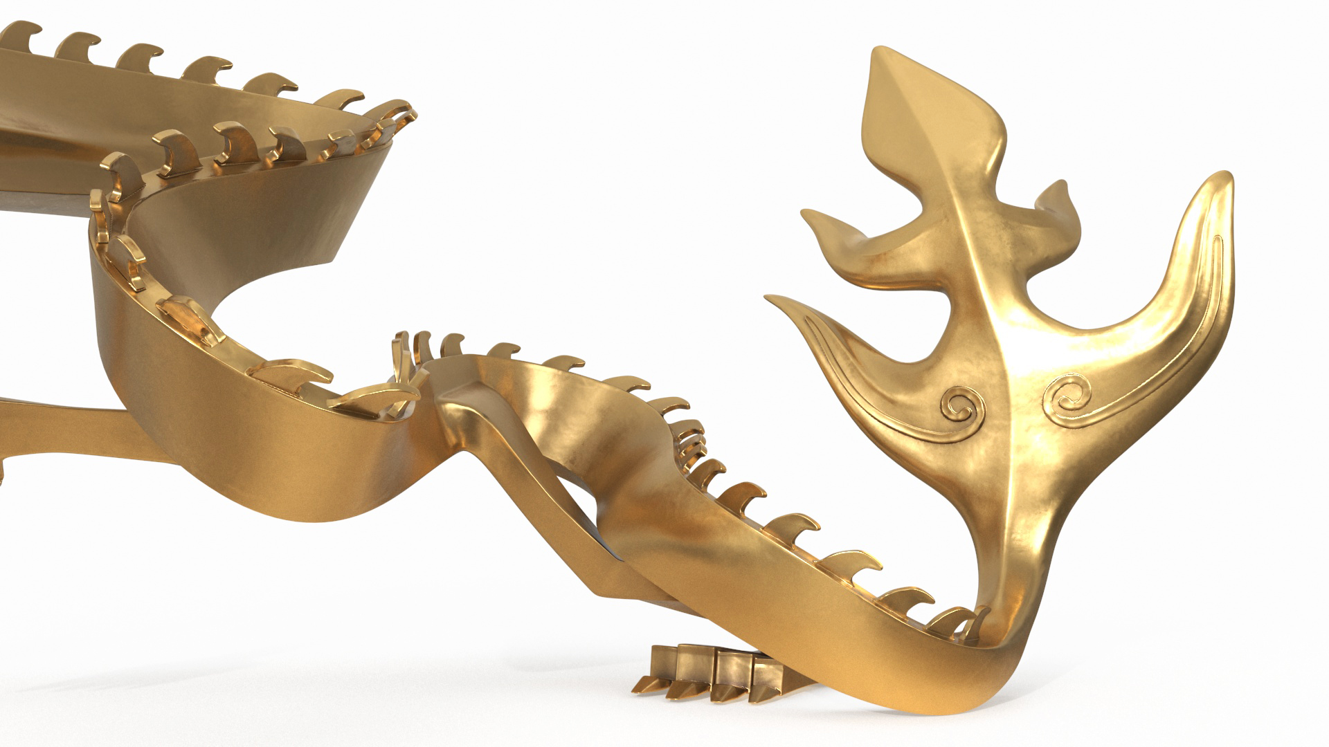 3D Chinese Dragon Statue