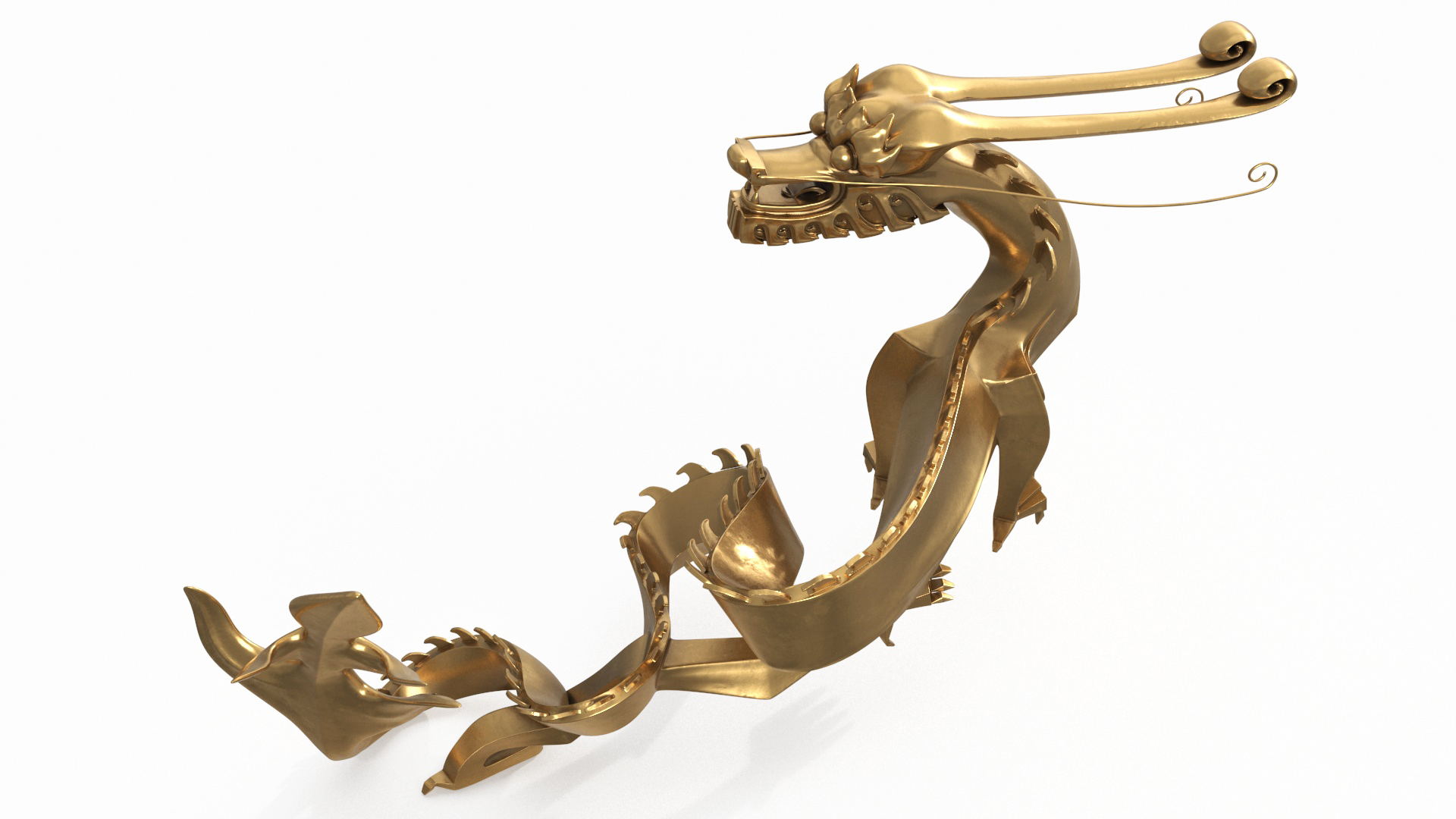 3D Chinese Dragon Statue