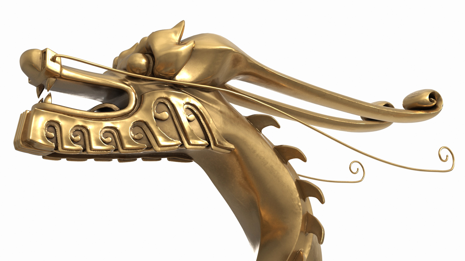 3D Chinese Dragon Statue
