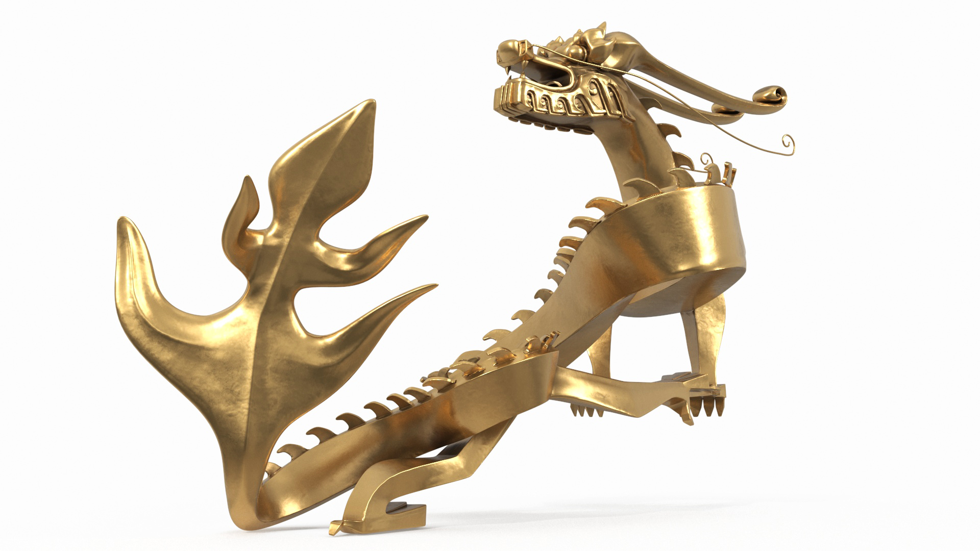 3D Chinese Dragon Statue