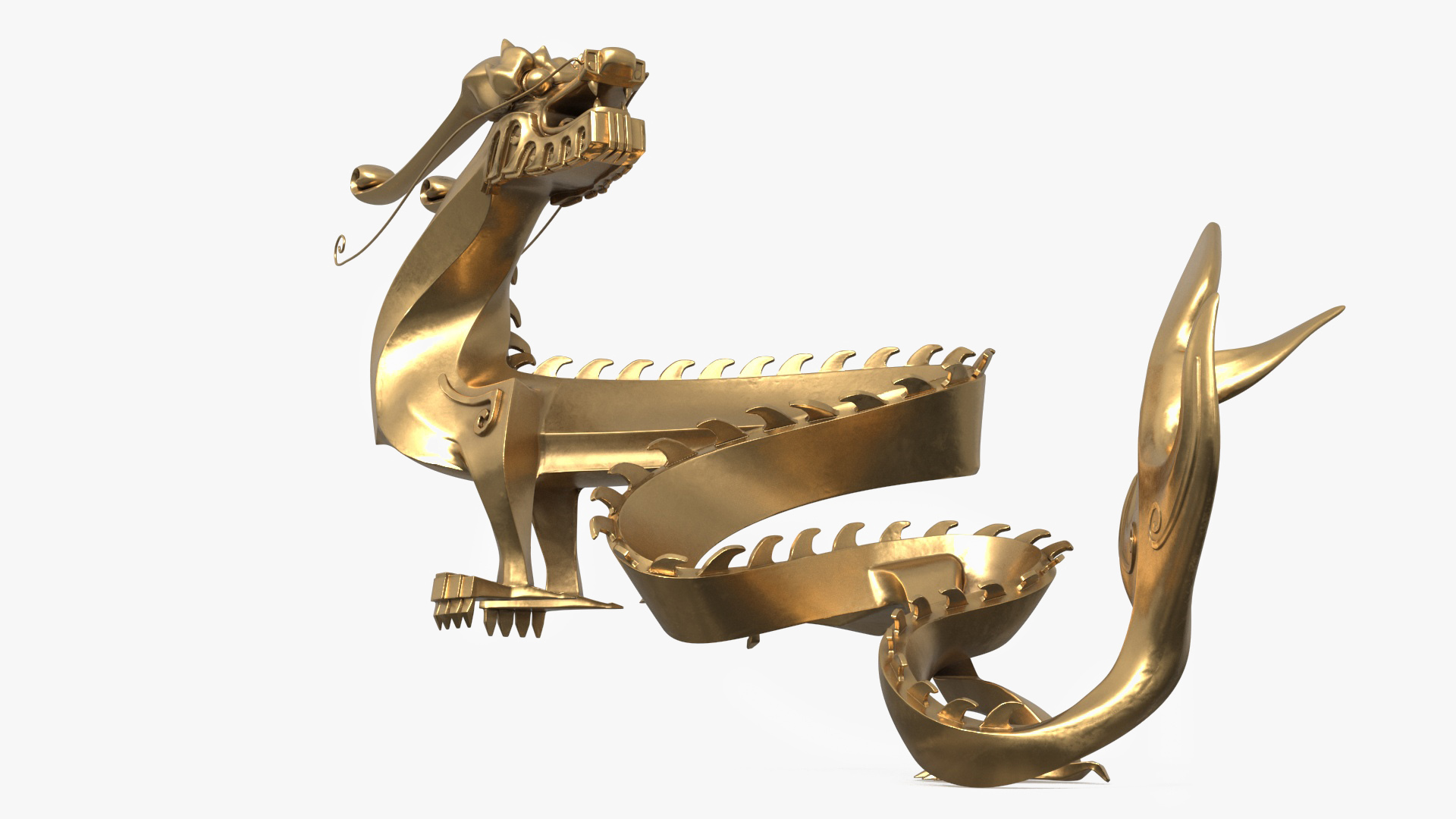 3D Chinese Dragon Statue