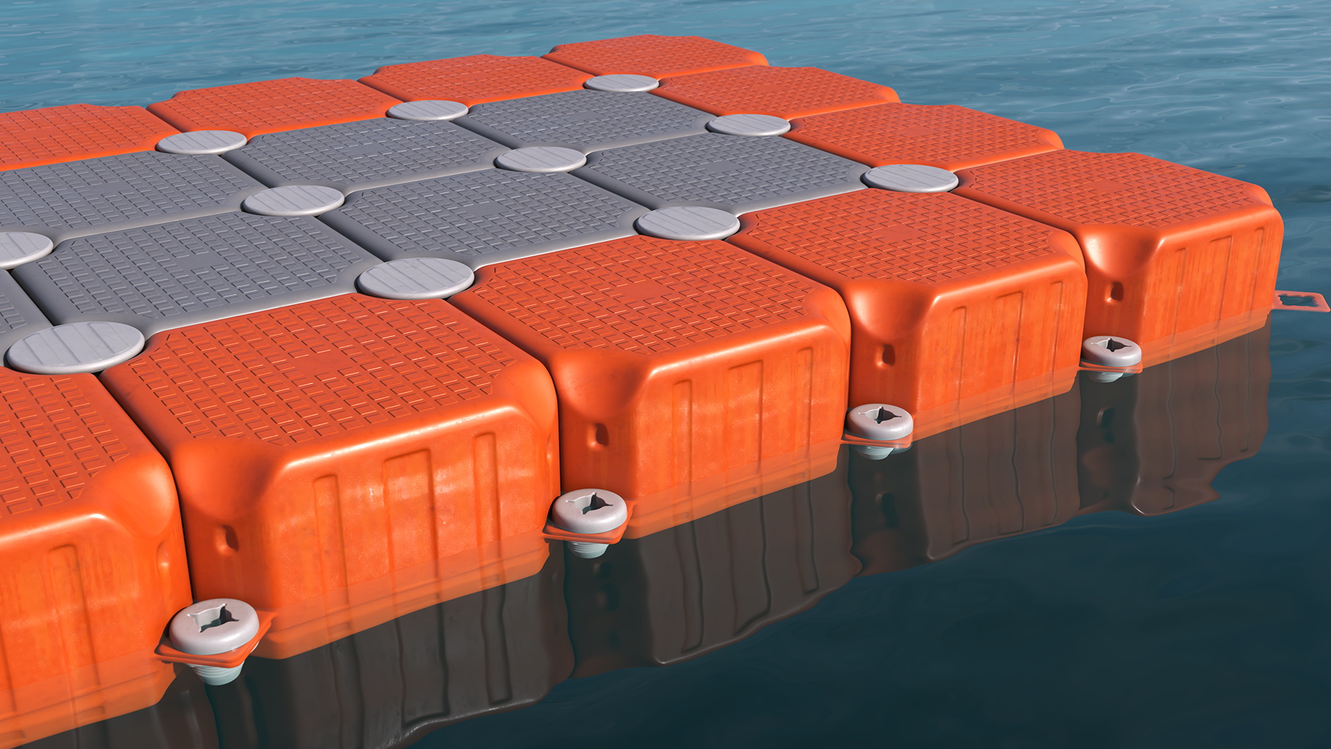Floating Pontoons Dock 3D