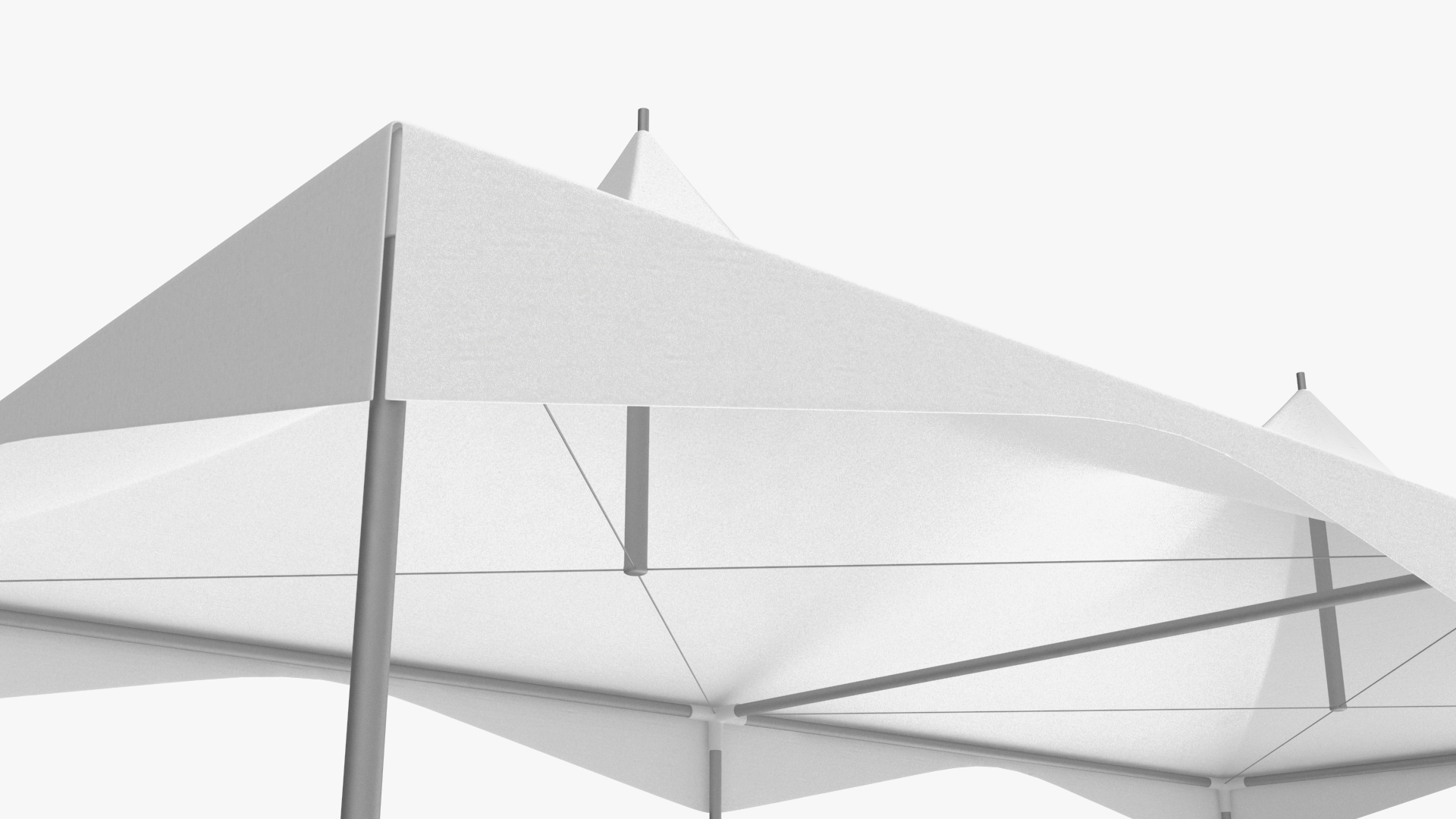 Outdoor Party Tent White 3D model