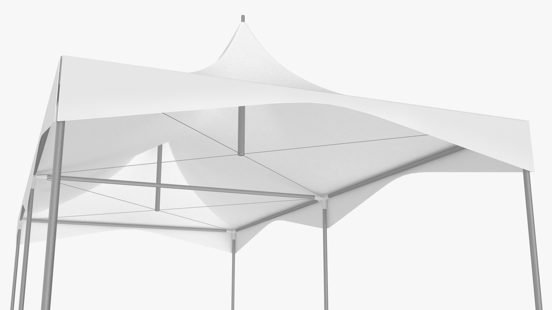Outdoor Party Tent White 3D model