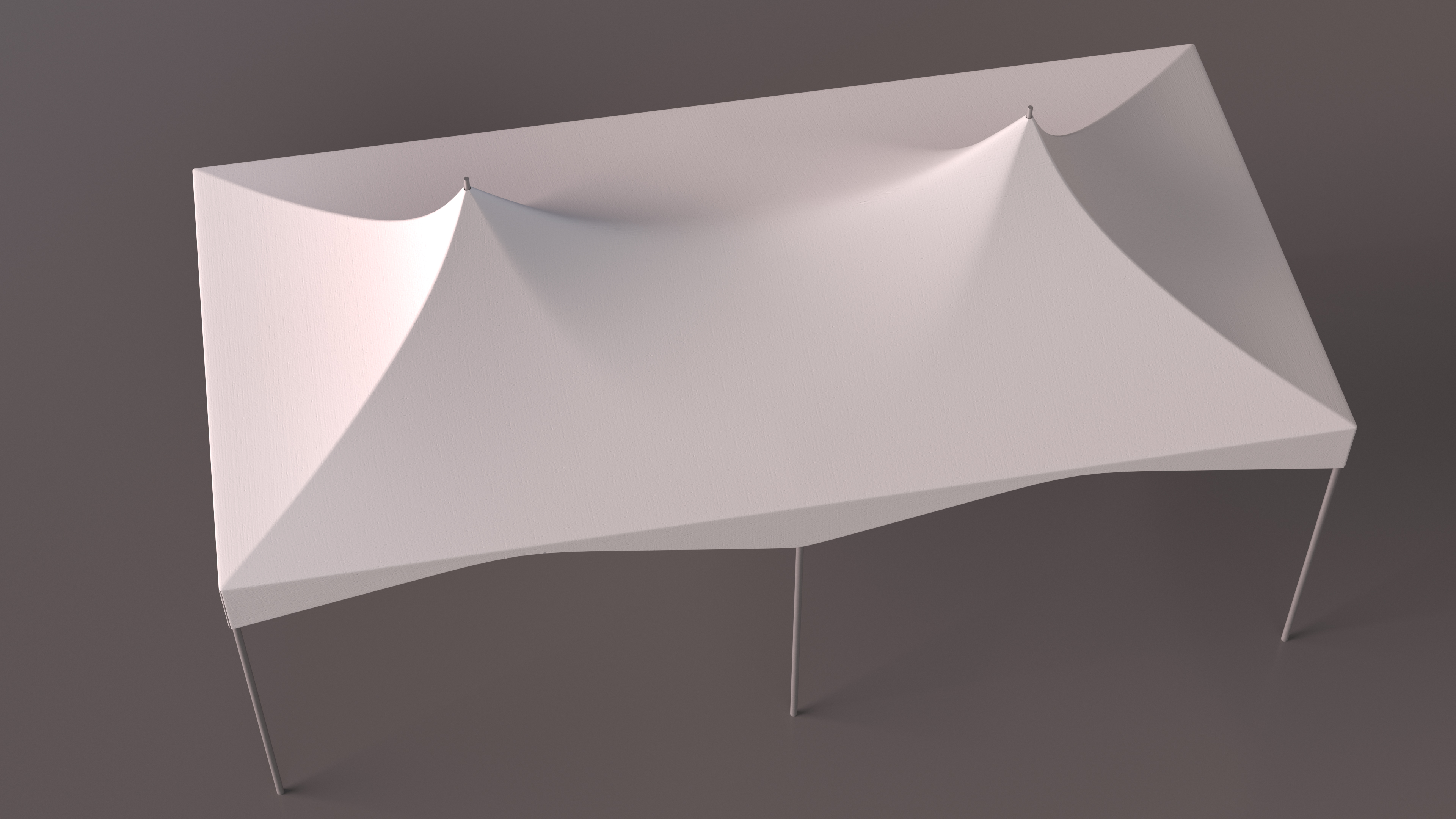 Outdoor Party Tent White 3D model