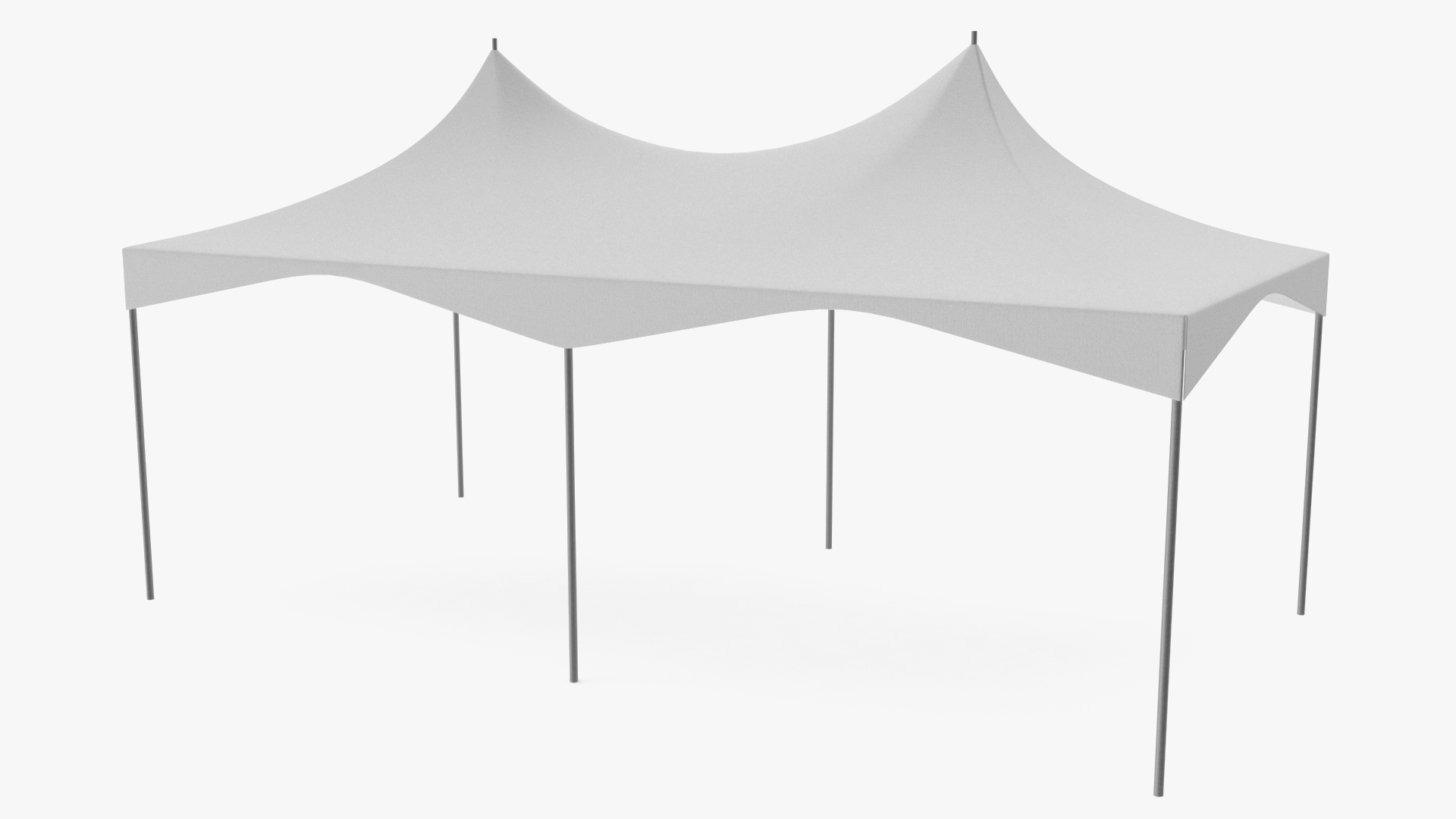 Outdoor Party Tent White 3D model