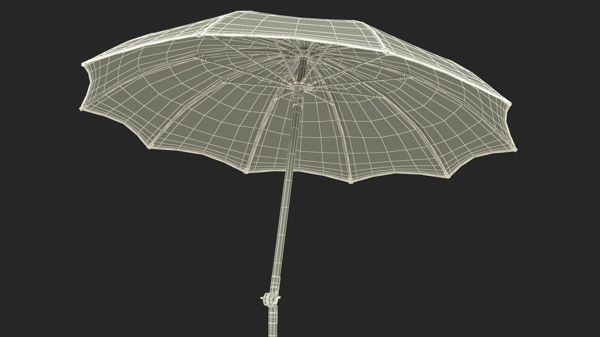 3D model Adjustable Garden Sun Umbrella