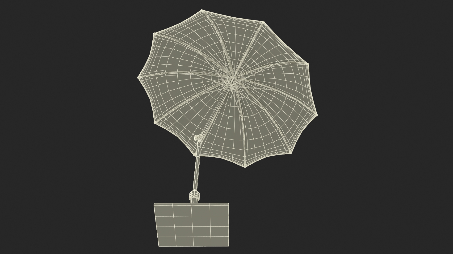 3D model Adjustable Garden Sun Umbrella