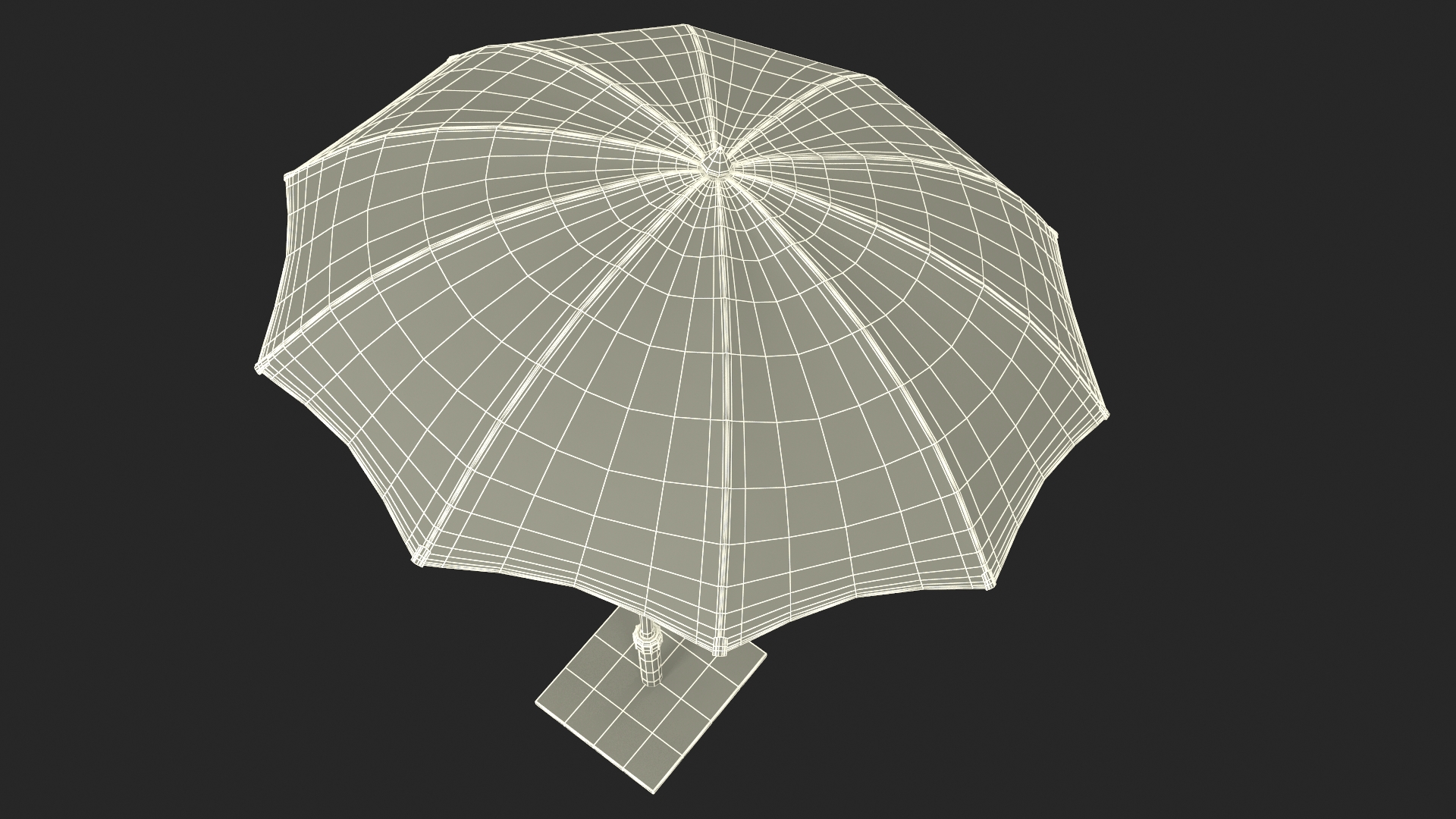 3D model Adjustable Garden Sun Umbrella
