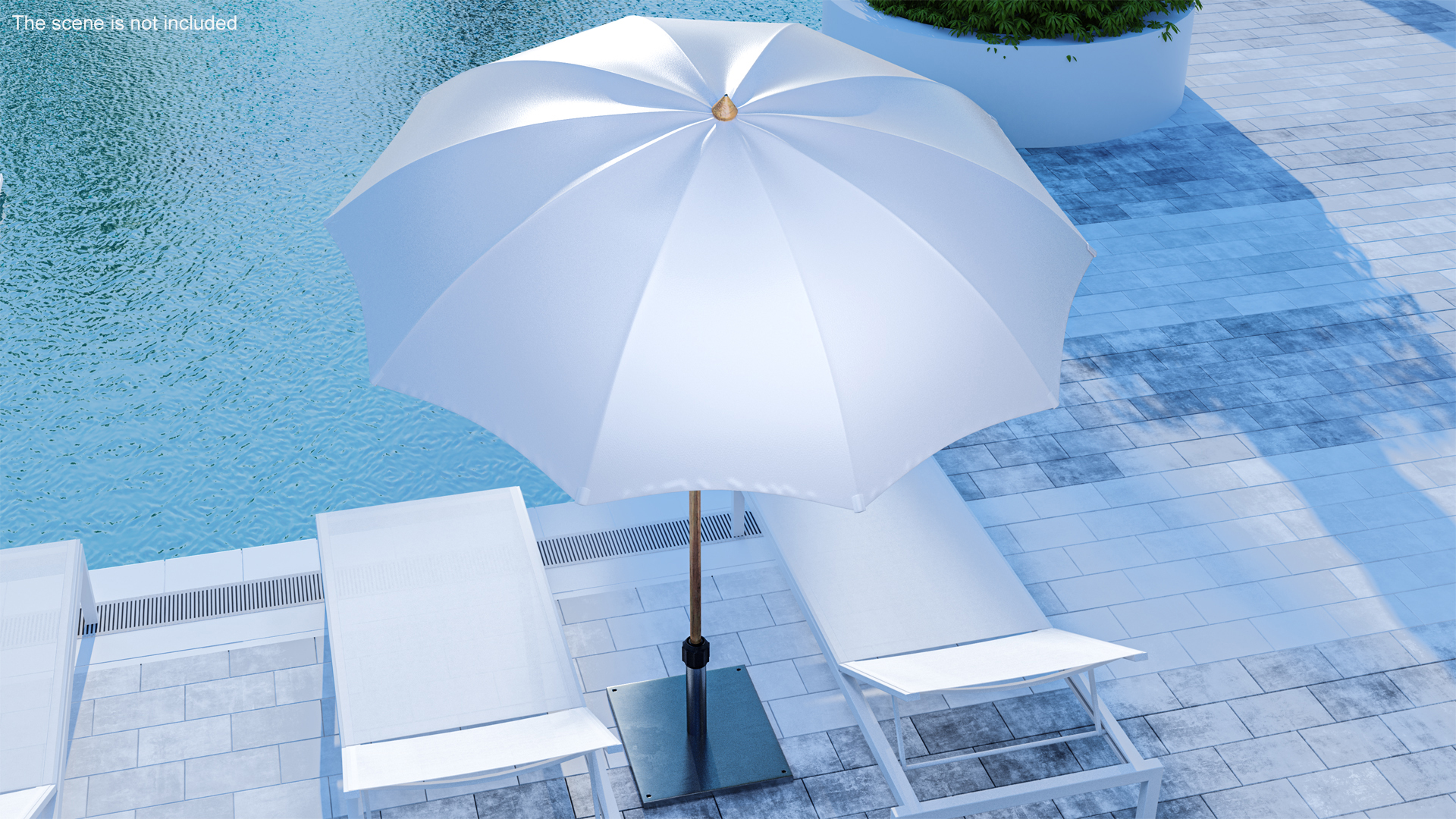 3D model Adjustable Garden Sun Umbrella