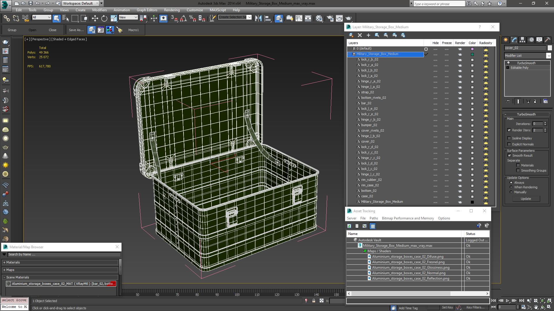 Military Storage Box Medium 3D