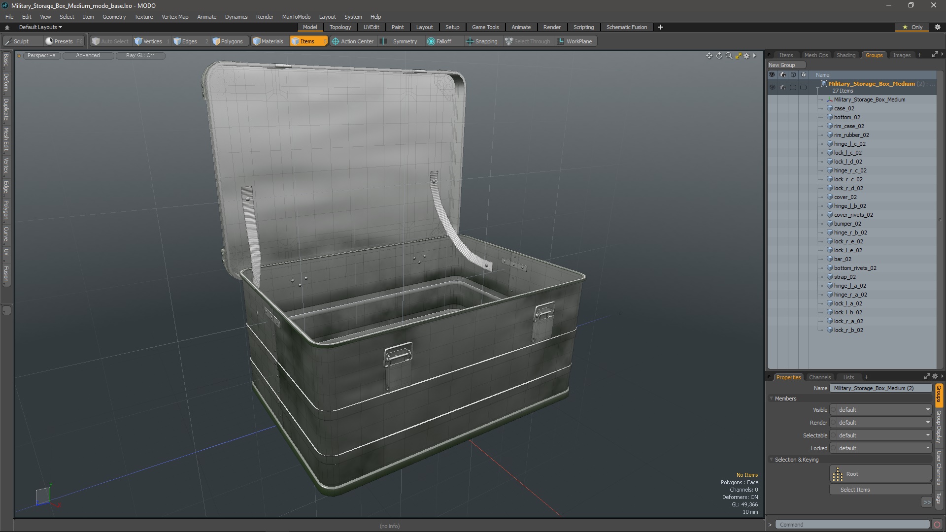 Military Storage Box Medium 3D