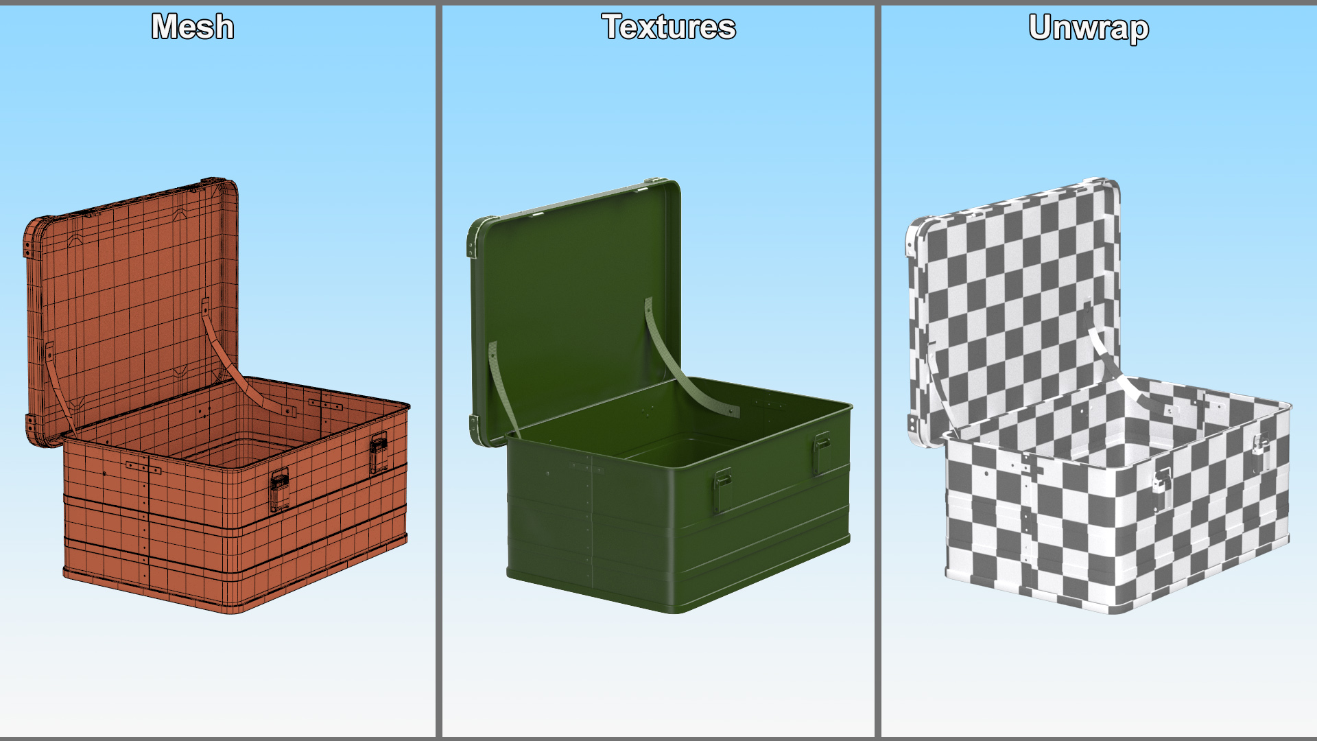 Military Storage Box Medium 3D