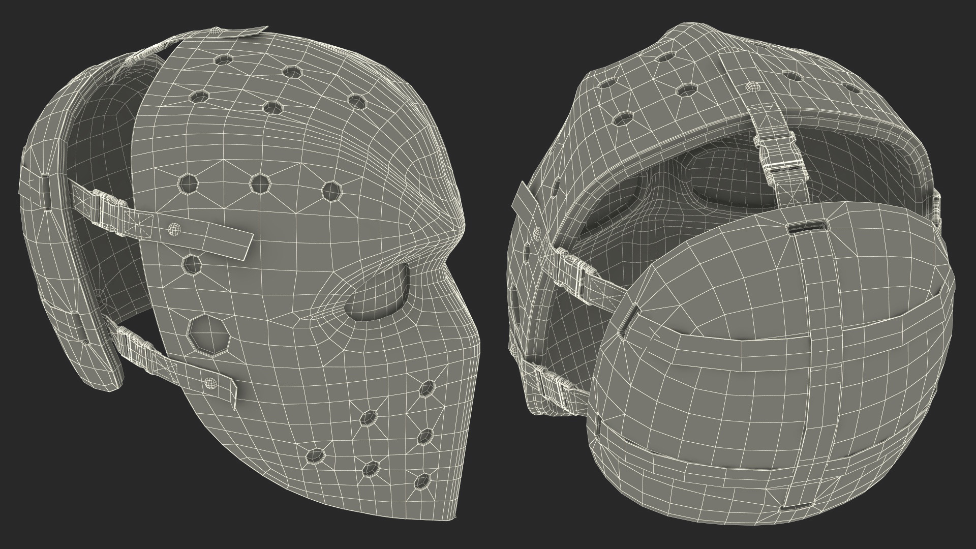 3D Hockey Goalie Mask model