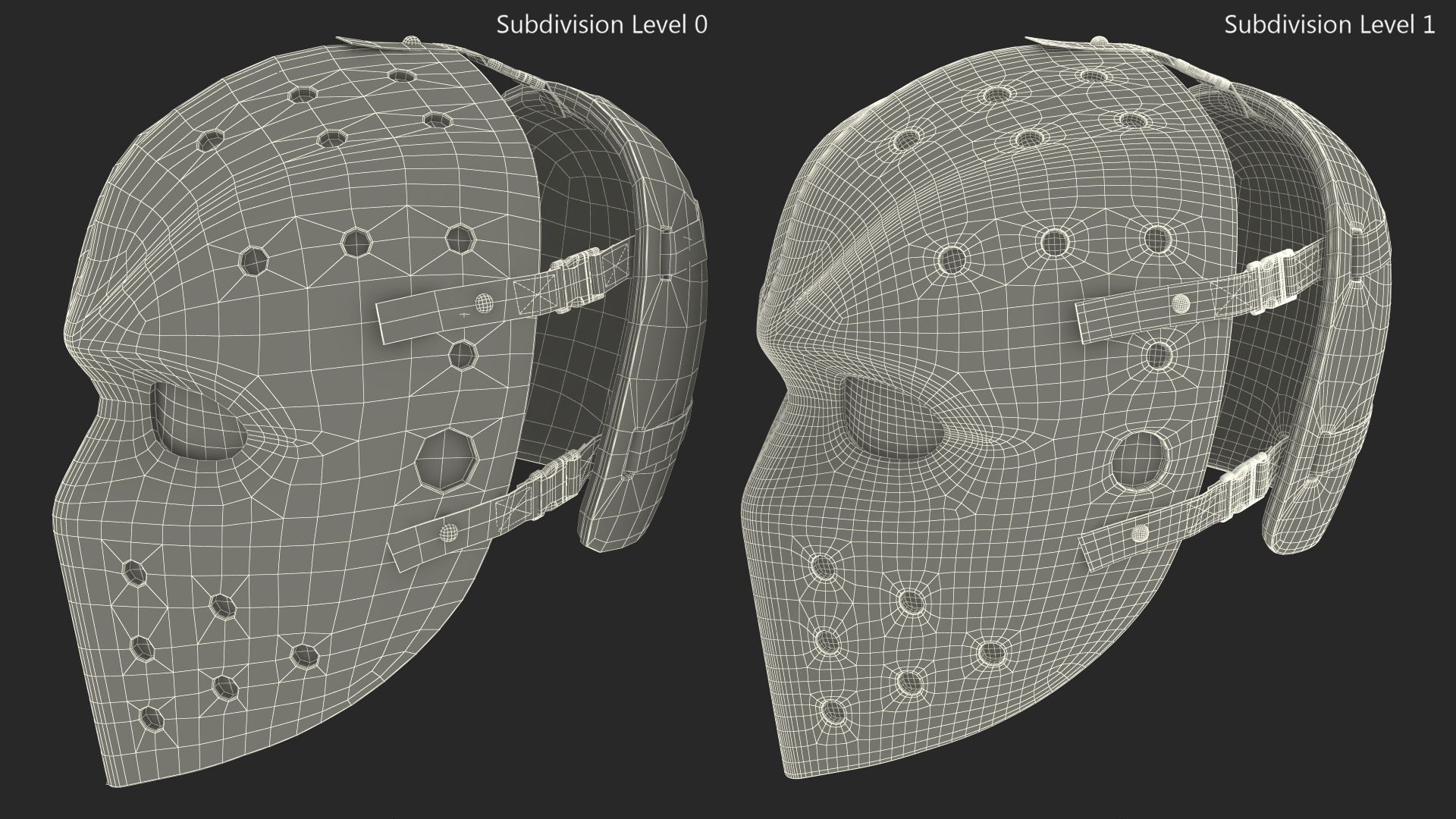 3D Hockey Goalie Mask model