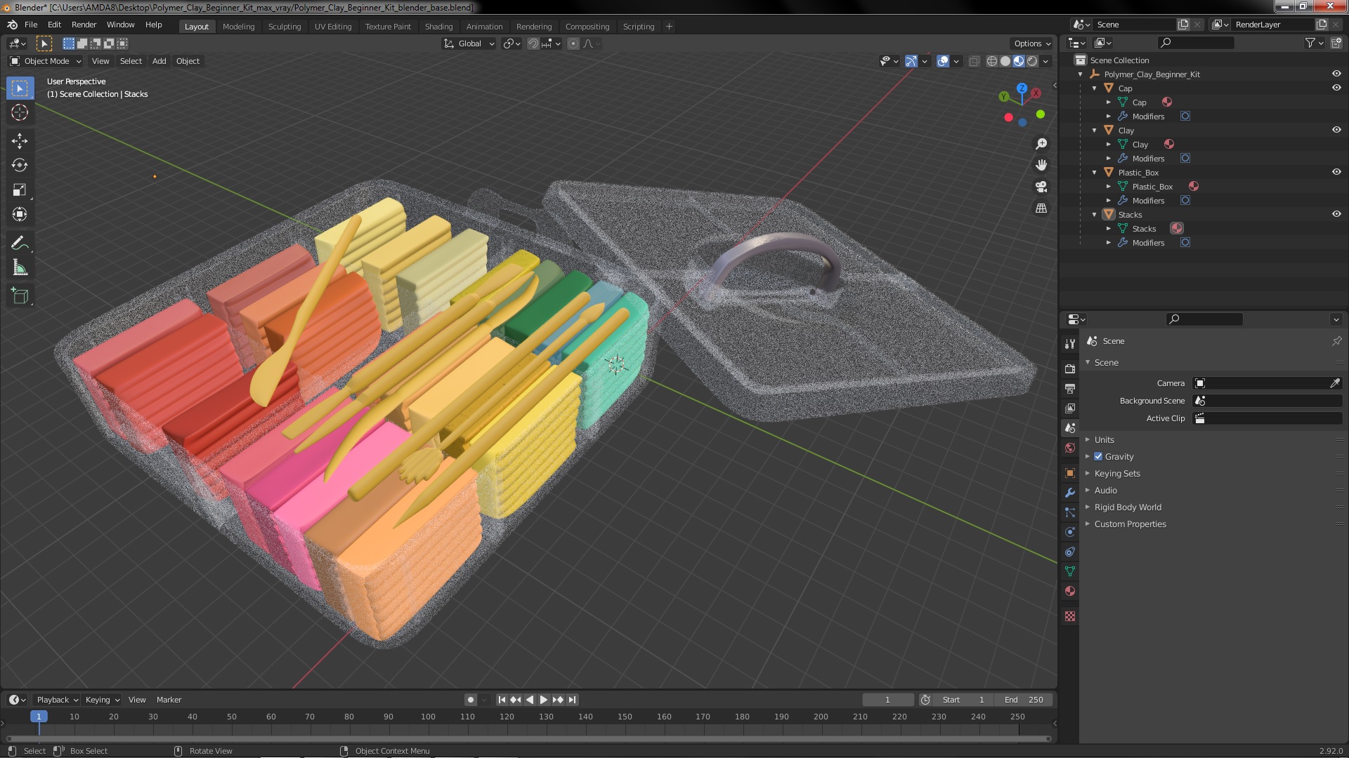 3D model Polymer Clay Beginner Kit