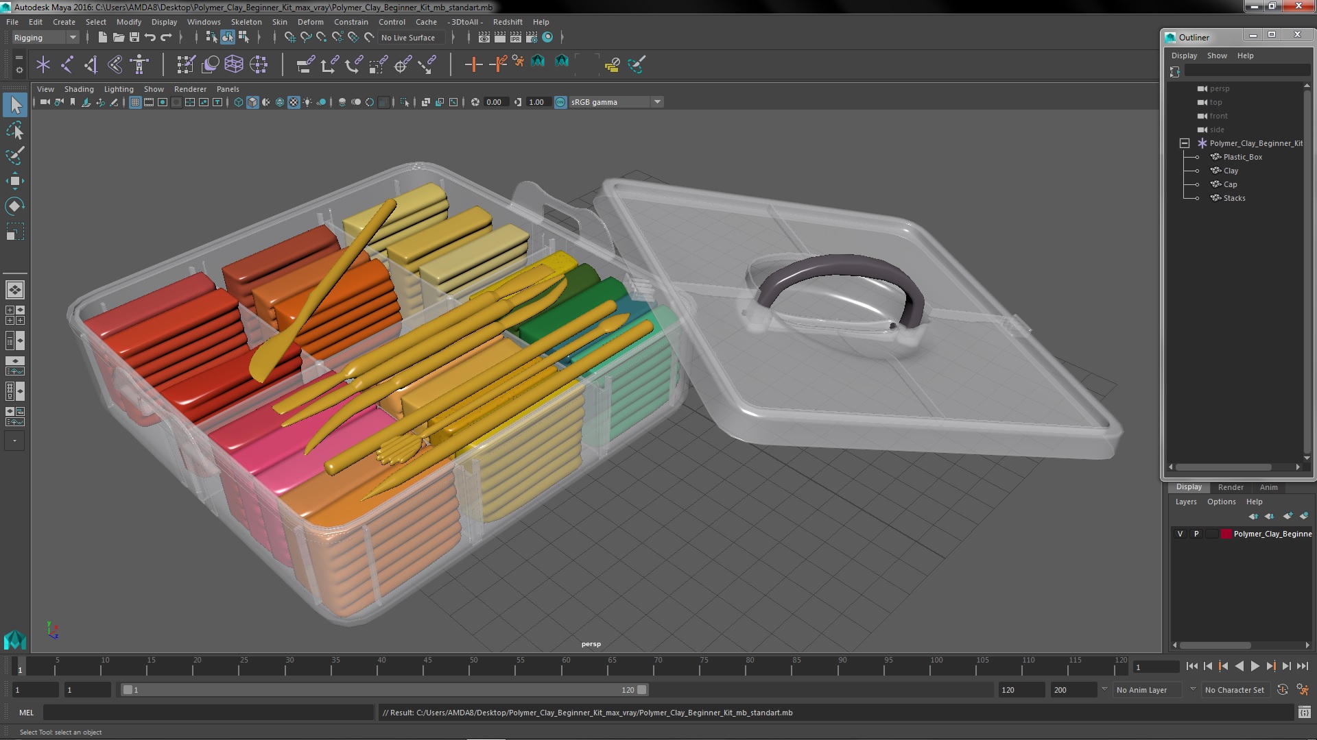 3D model Polymer Clay Beginner Kit