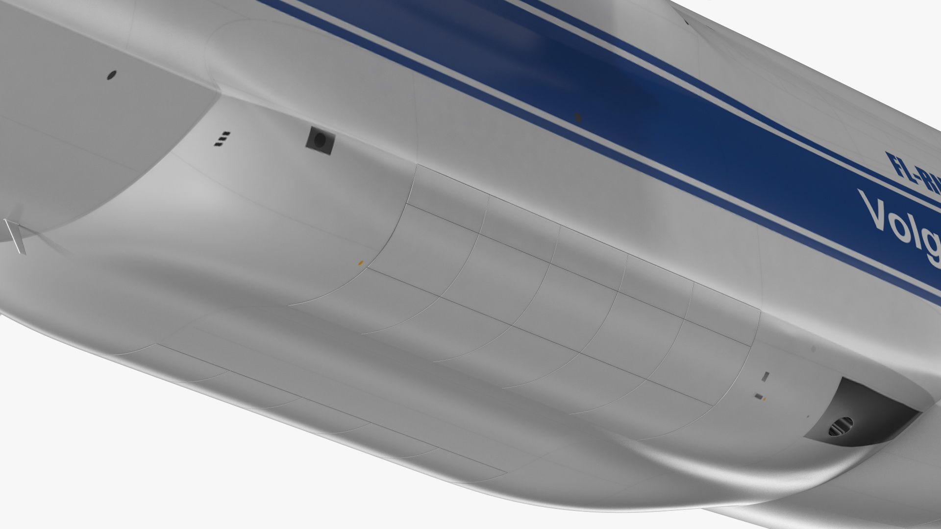 3D Antonov An124 Ruslan Aircraft Volga Dnepr Rigged model