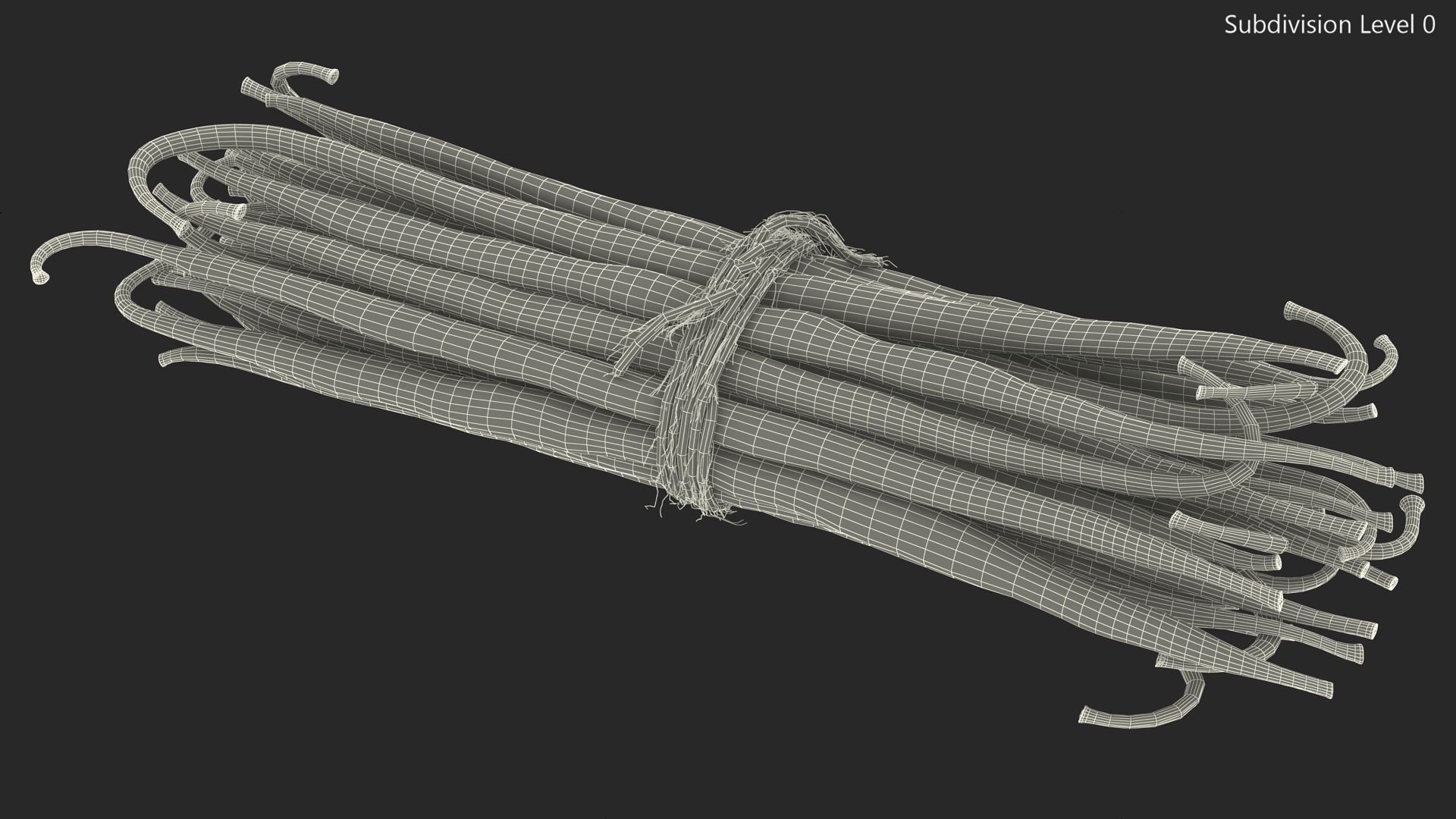 Vanilla Sticks Bunch Fur 3D model