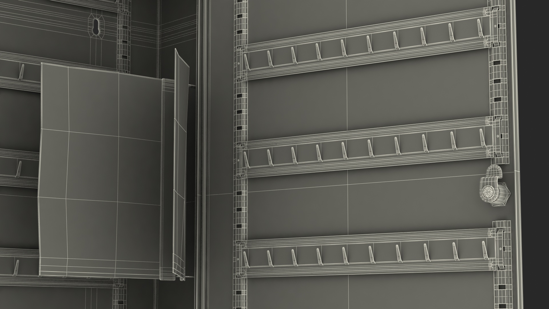 Large Key Cabinet 3D