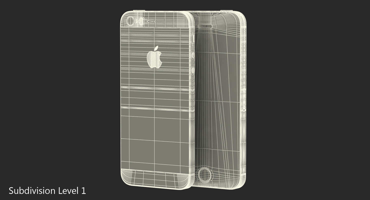iPhone SE Gold 3D model