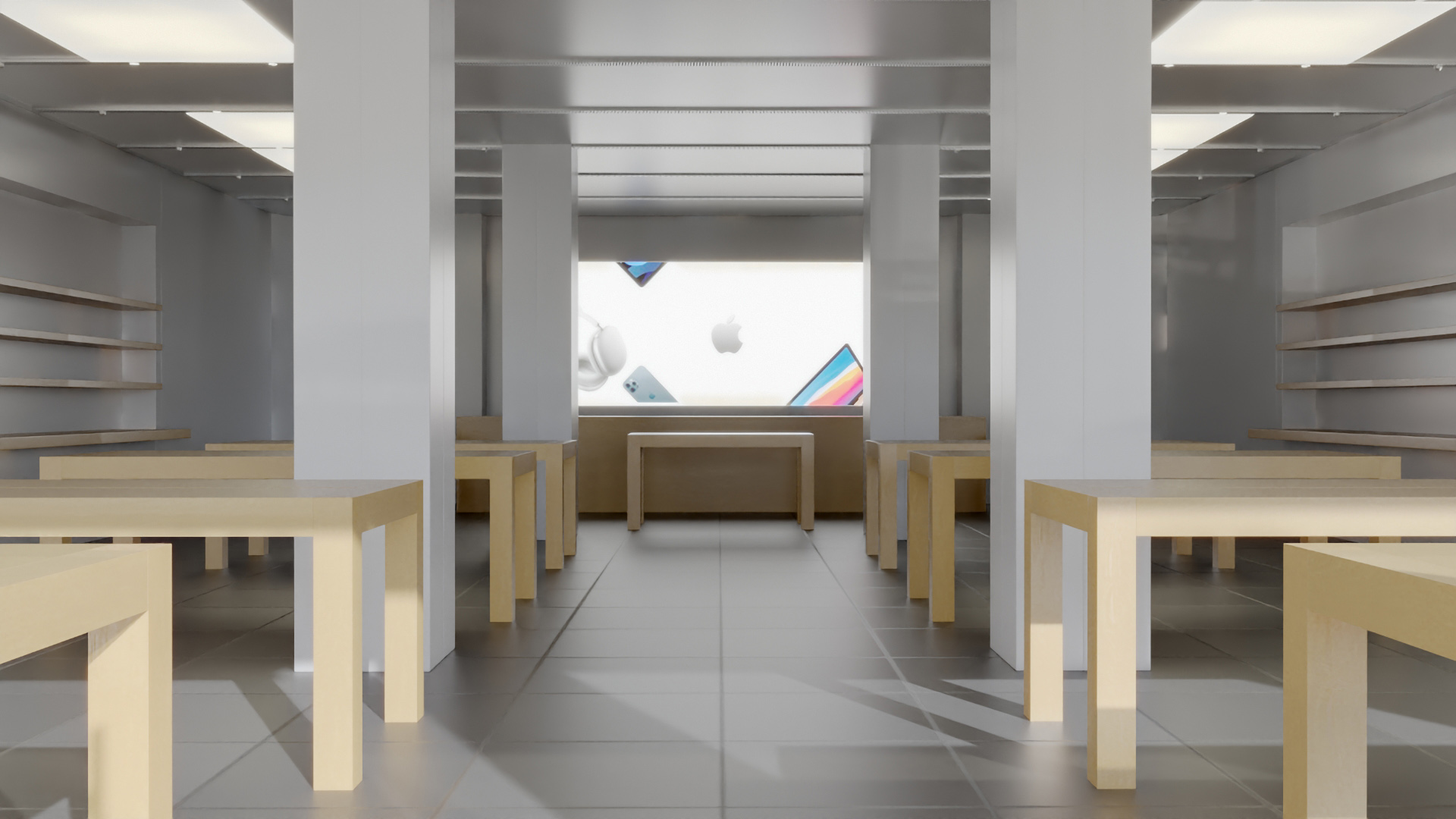3D model Apple Store Interior