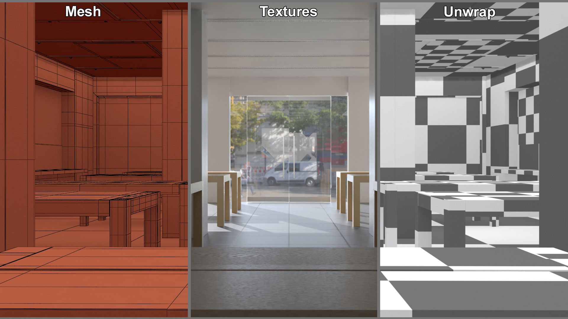 3D model Apple Store Interior