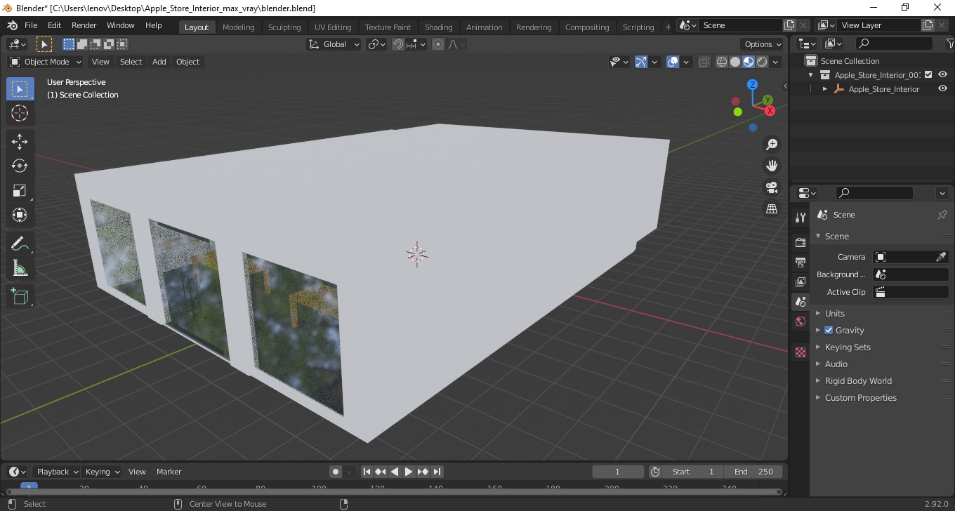 3D model Apple Store Interior