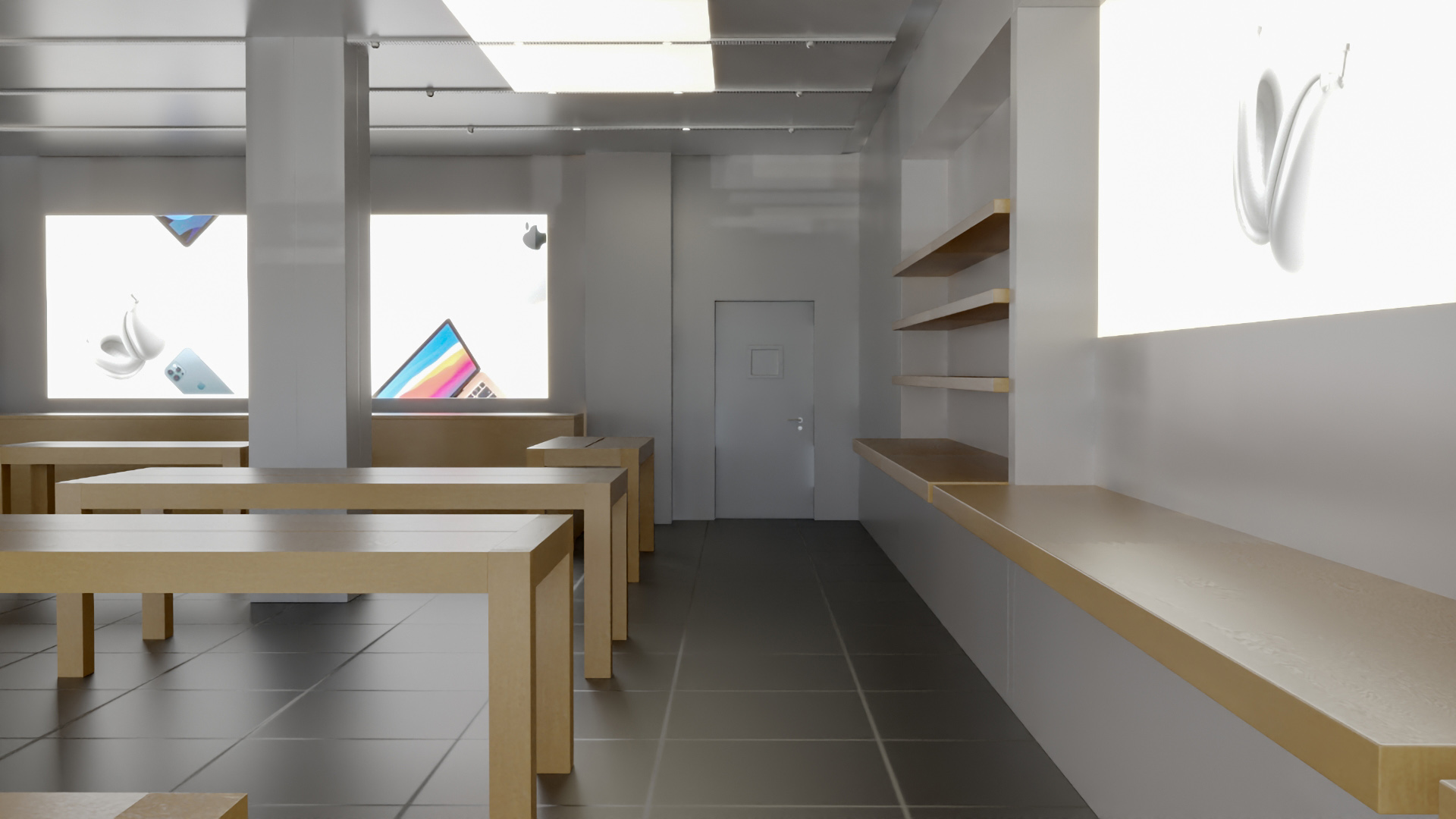 3D model Apple Store Interior