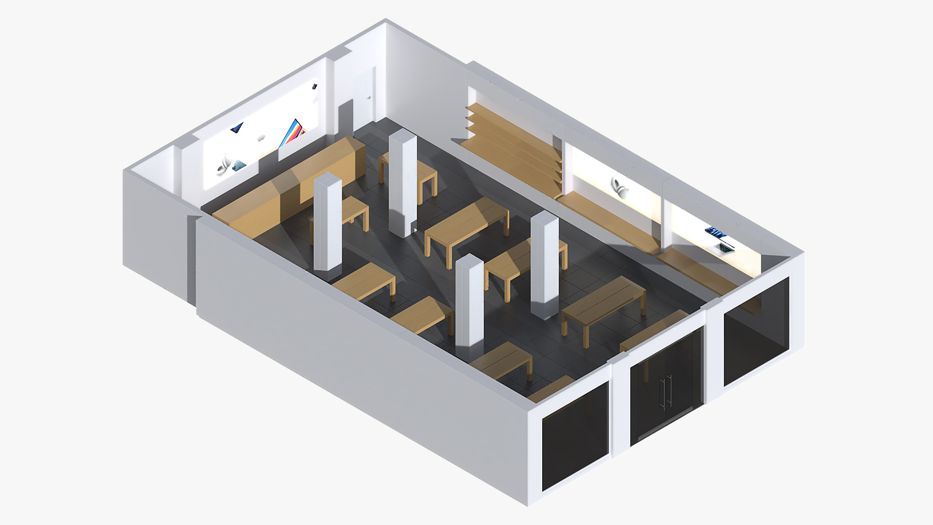 3D model Apple Store Interior