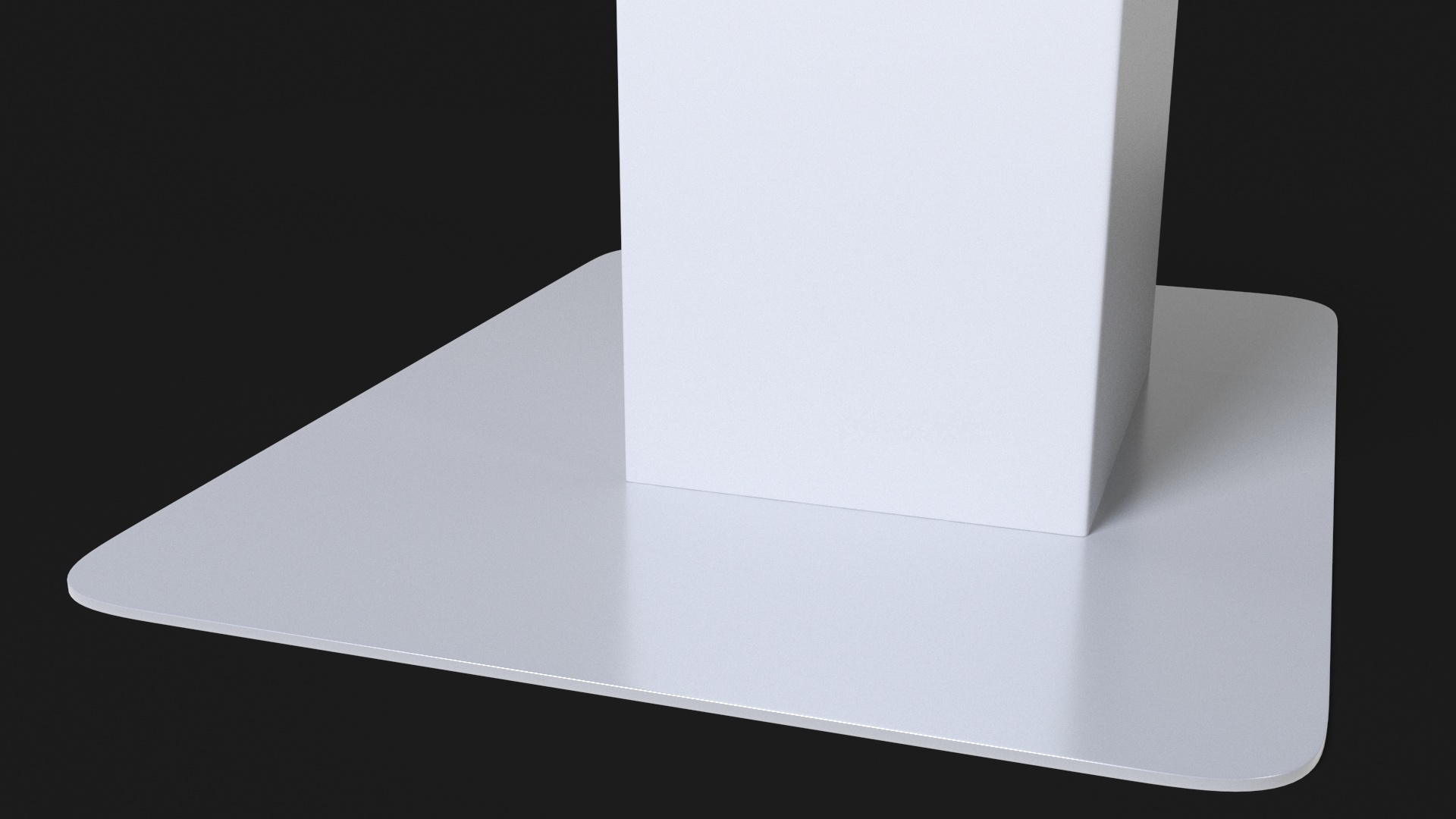 Hotel Kiosk 2 White 3D model