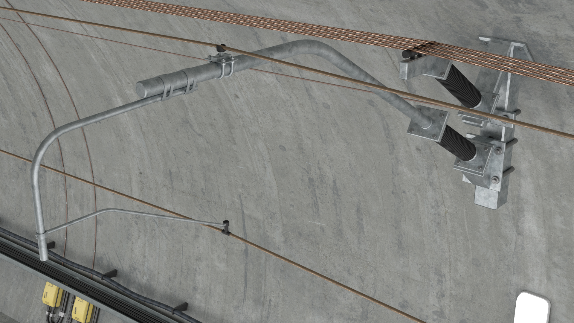 3D Railway Subway Cross Section Bend model