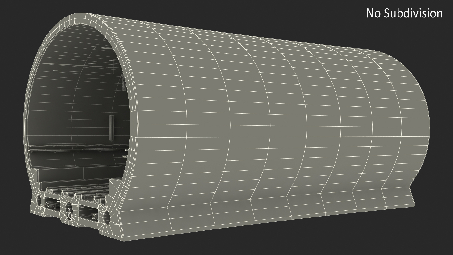 3D Railway Subway Cross Section Bend model