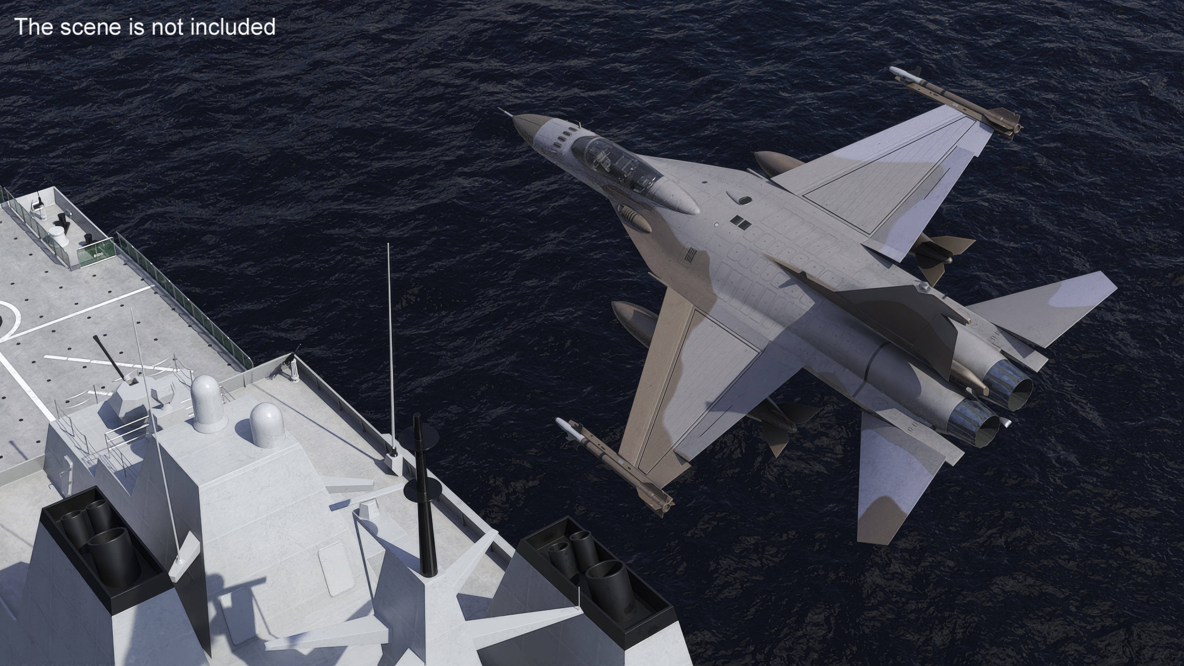 Combat Interceptor Fighter Jet Rigged 3D