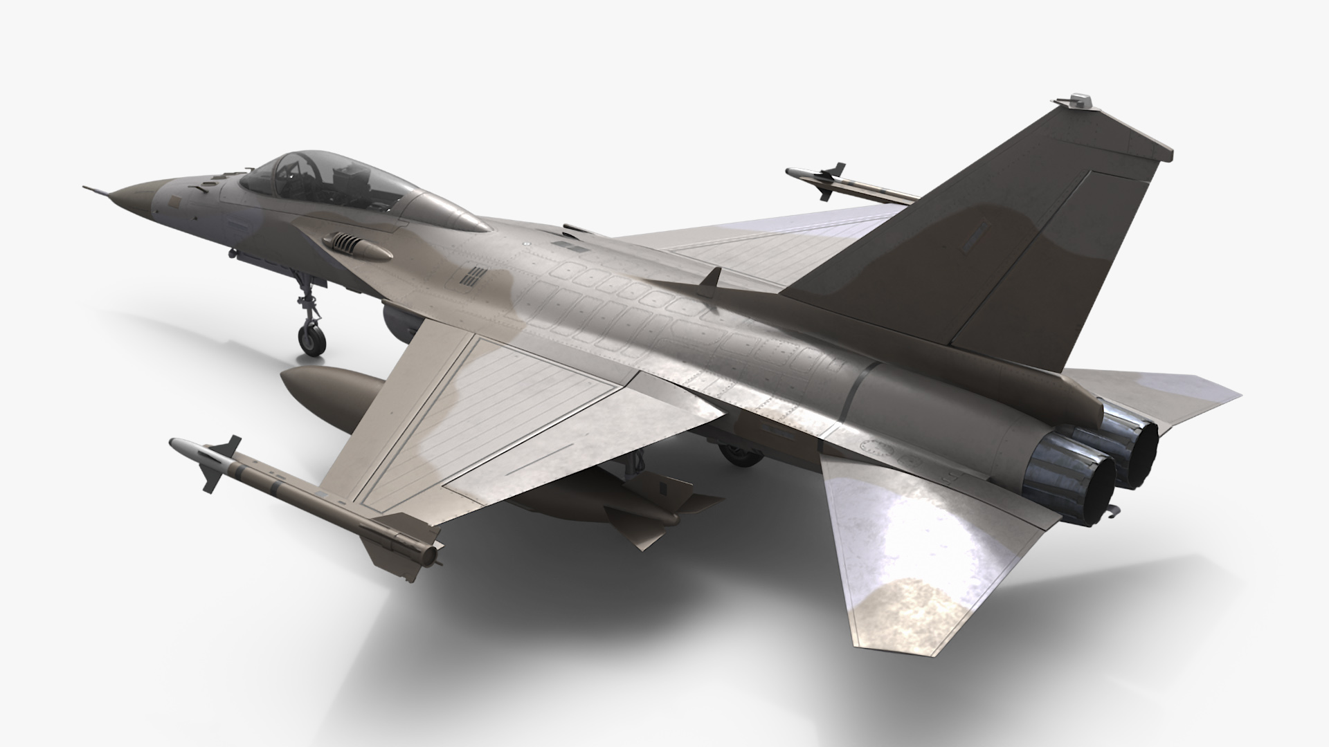 Combat Interceptor Fighter Jet Rigged 3D