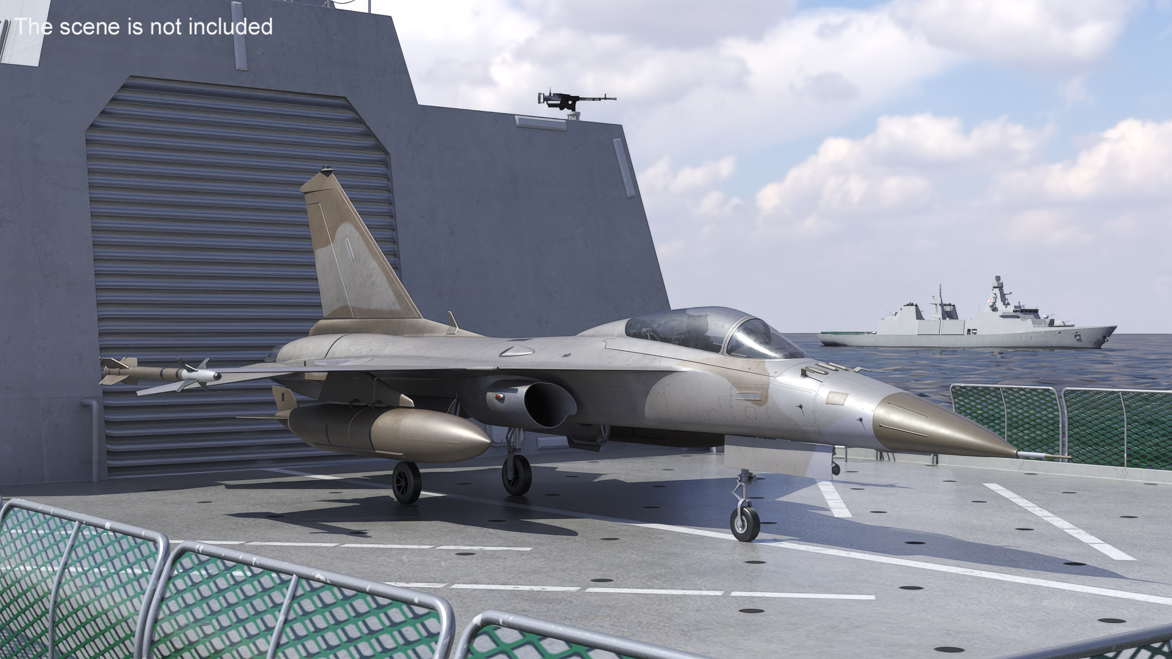 Combat Interceptor Fighter Jet Rigged 3D