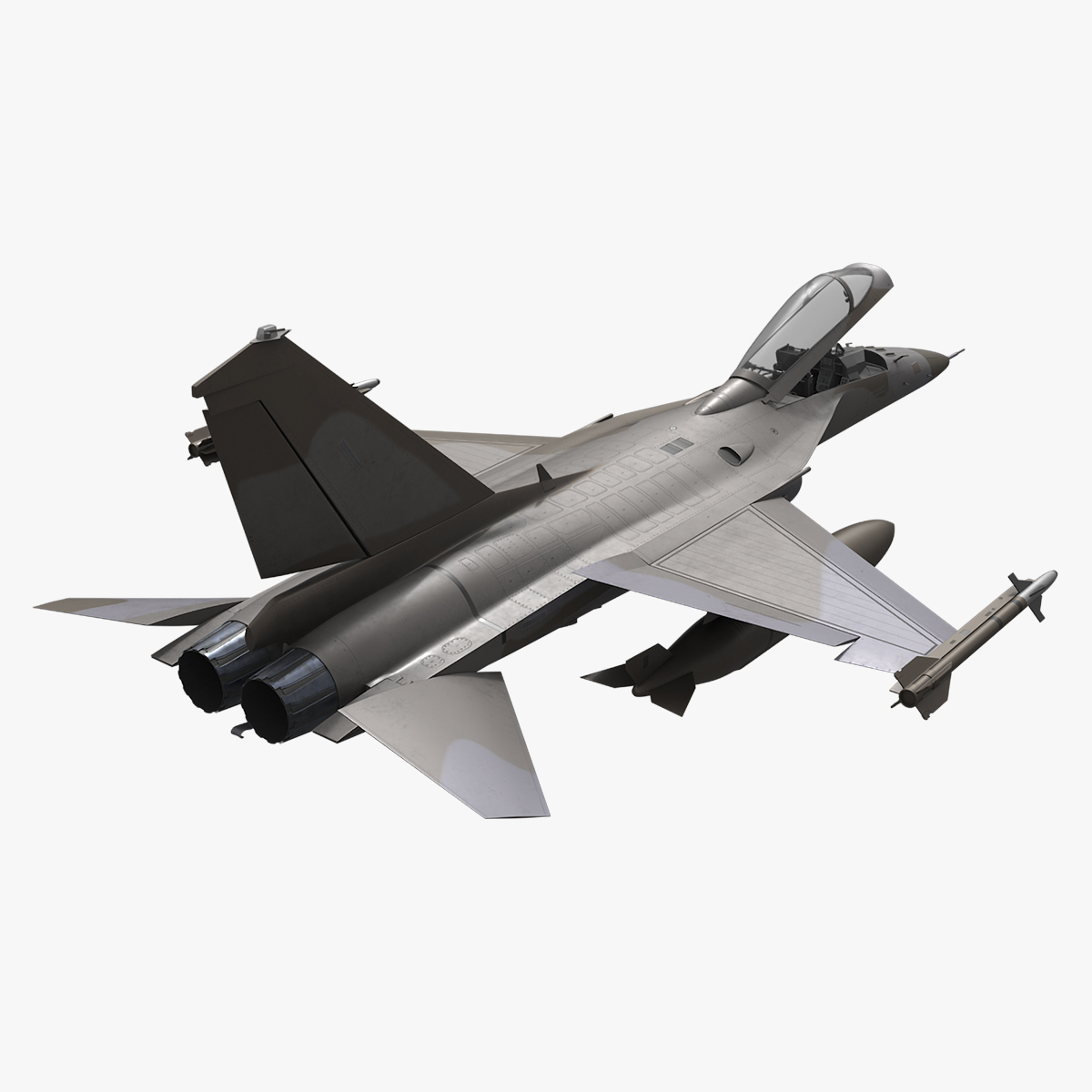 Combat Interceptor Fighter Jet Rigged 3D