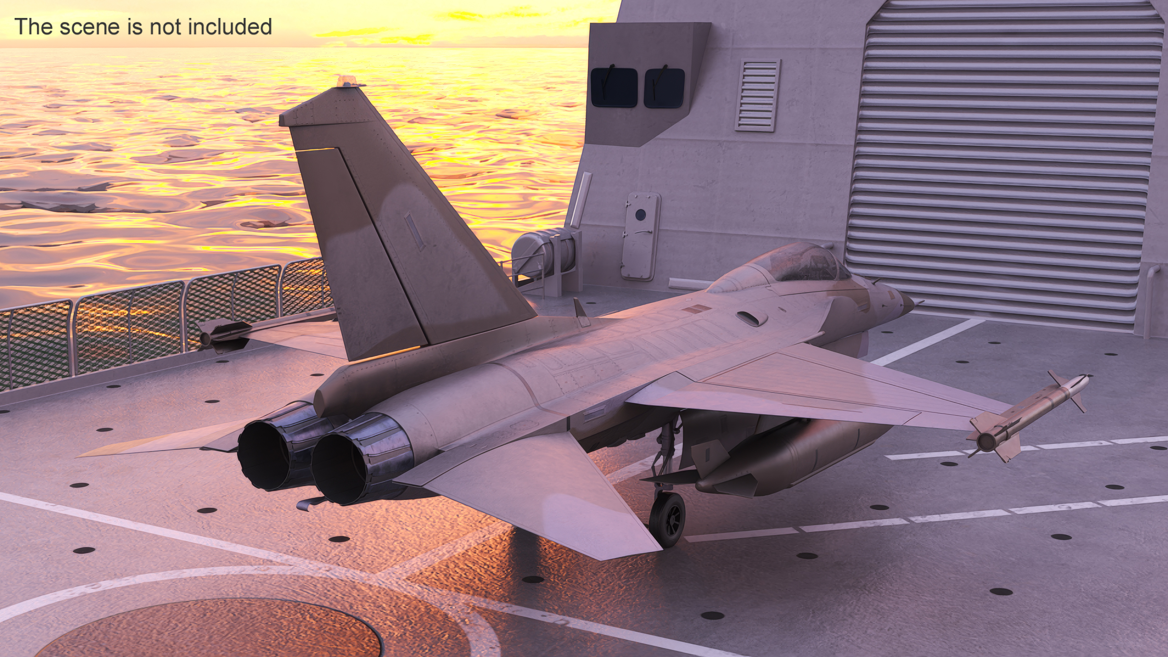 Combat Interceptor Fighter Jet Rigged 3D