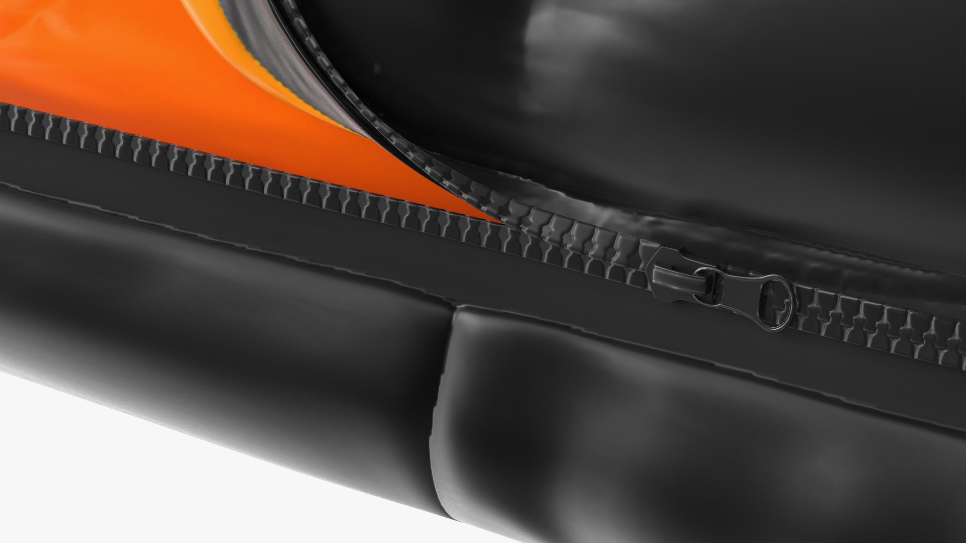 3D model Sleeping Bag Black Orange
