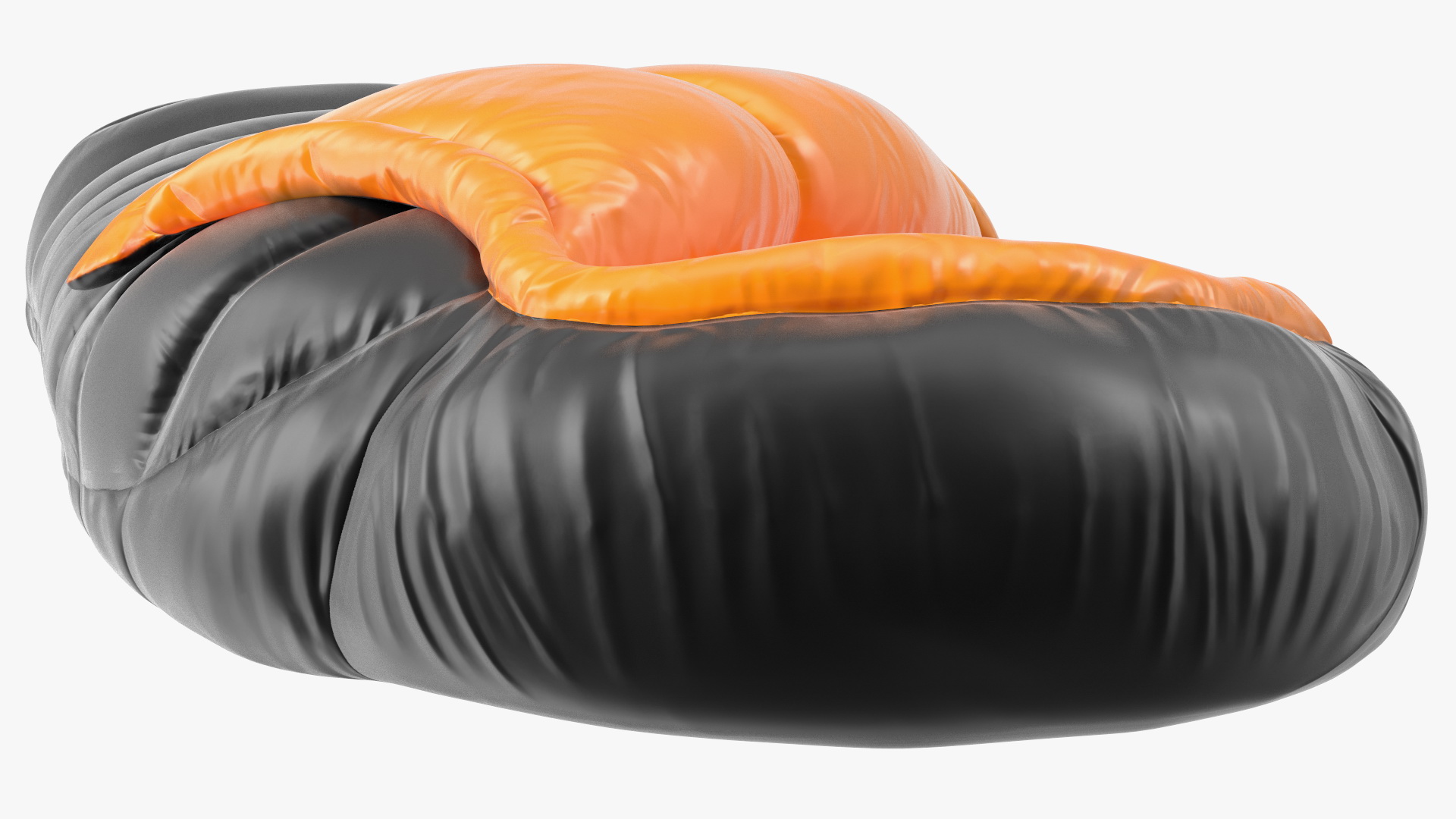 3D model Sleeping Bag Black Orange