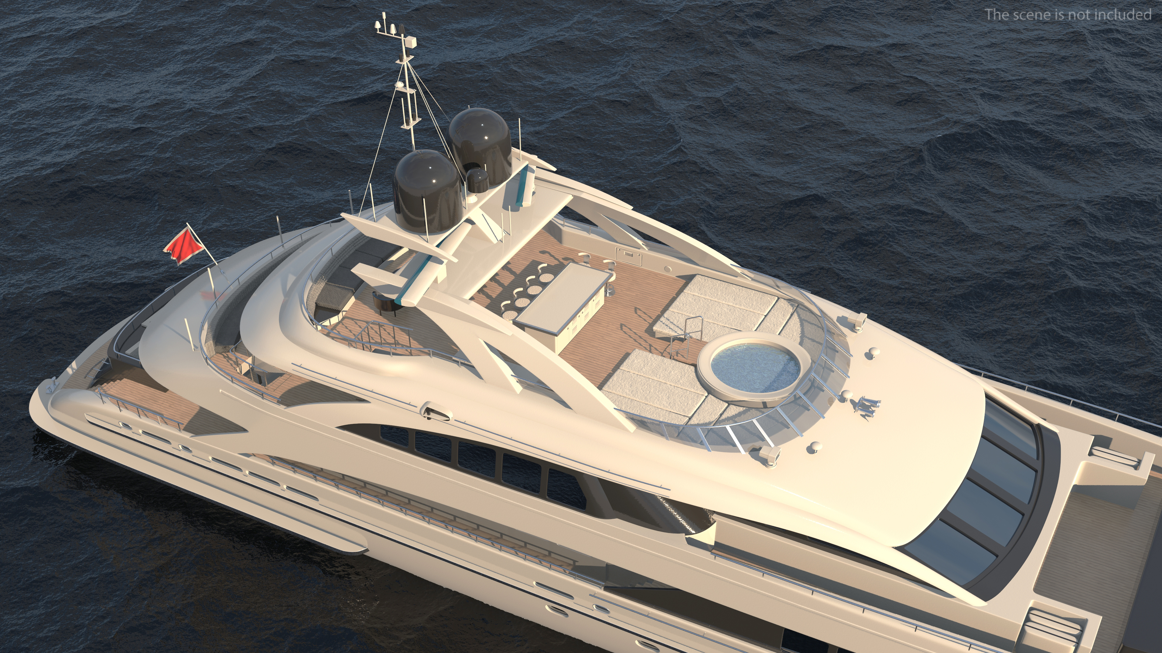 3D Luxury Motor Mega Yacht model