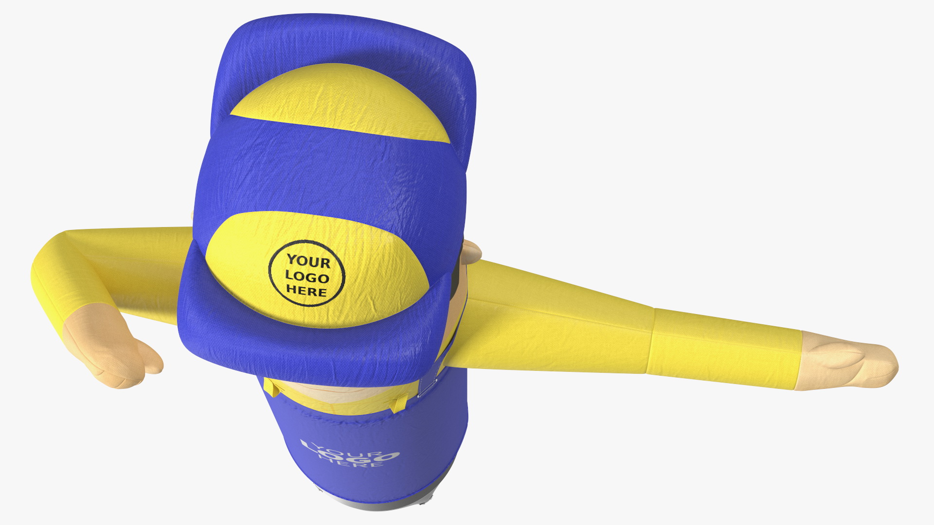 3D Inflatable Barker Right Hand Animated for Maya