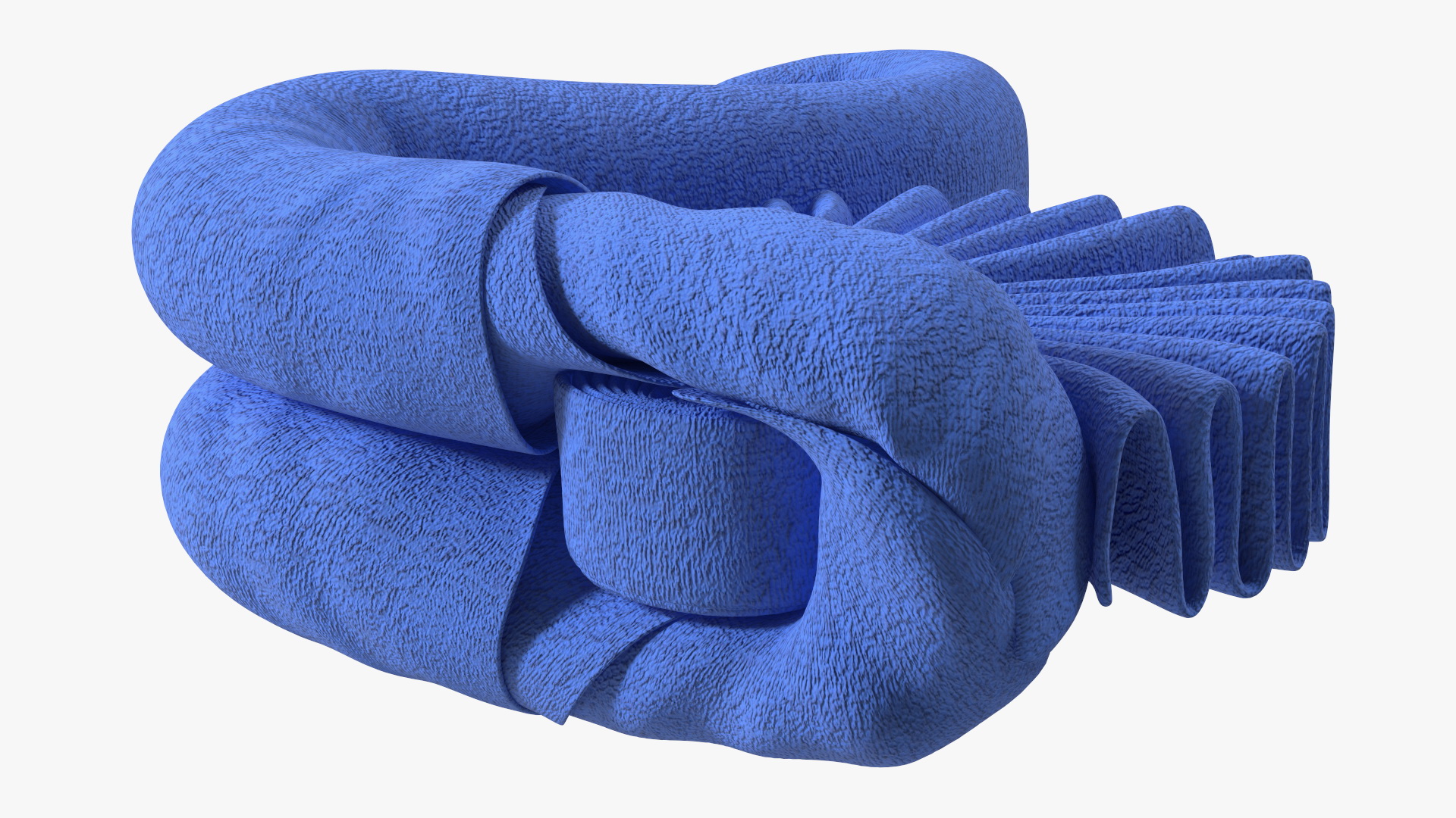 Designer Towel Swan Blue 3D model