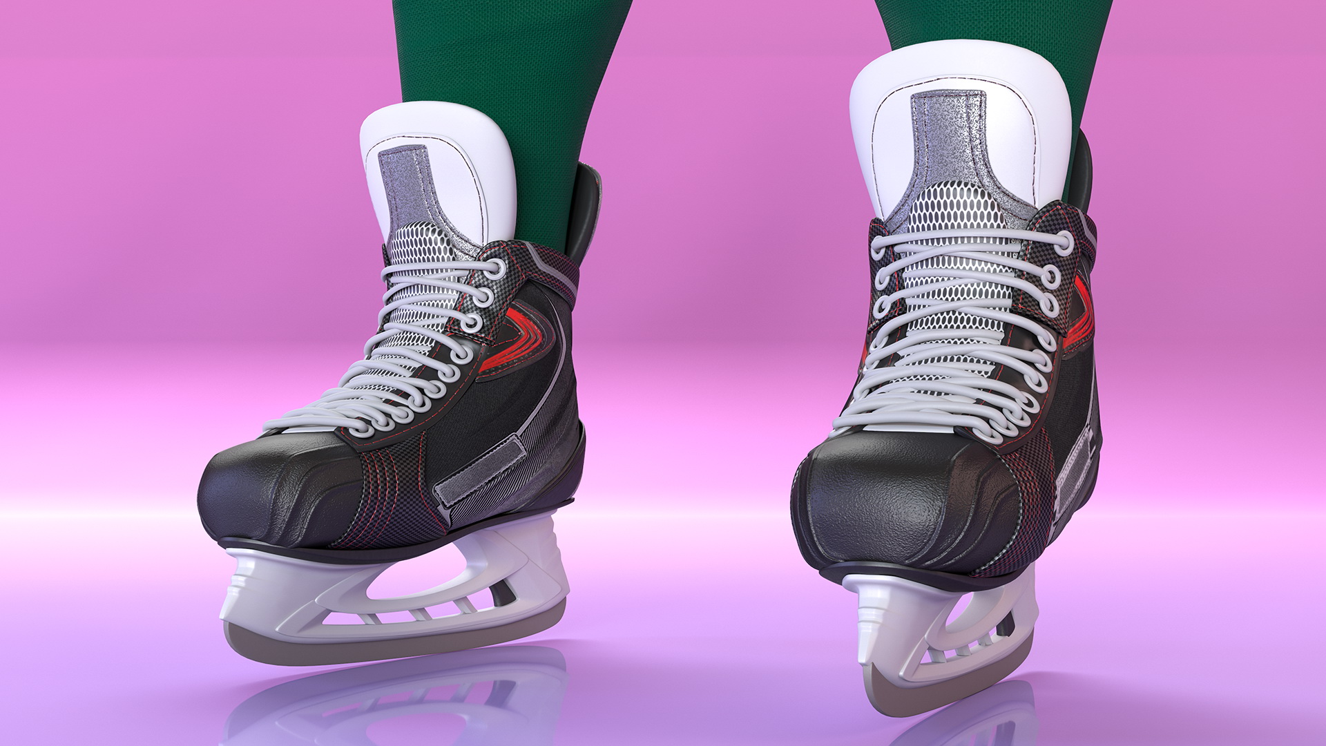 Hockey Equipment Green 3D