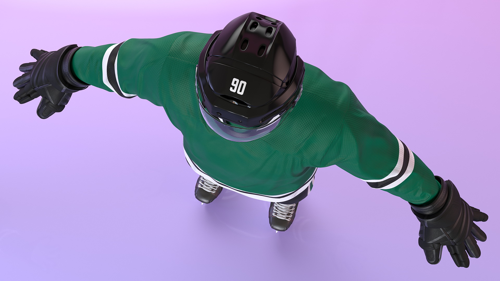 Hockey Equipment Green 3D