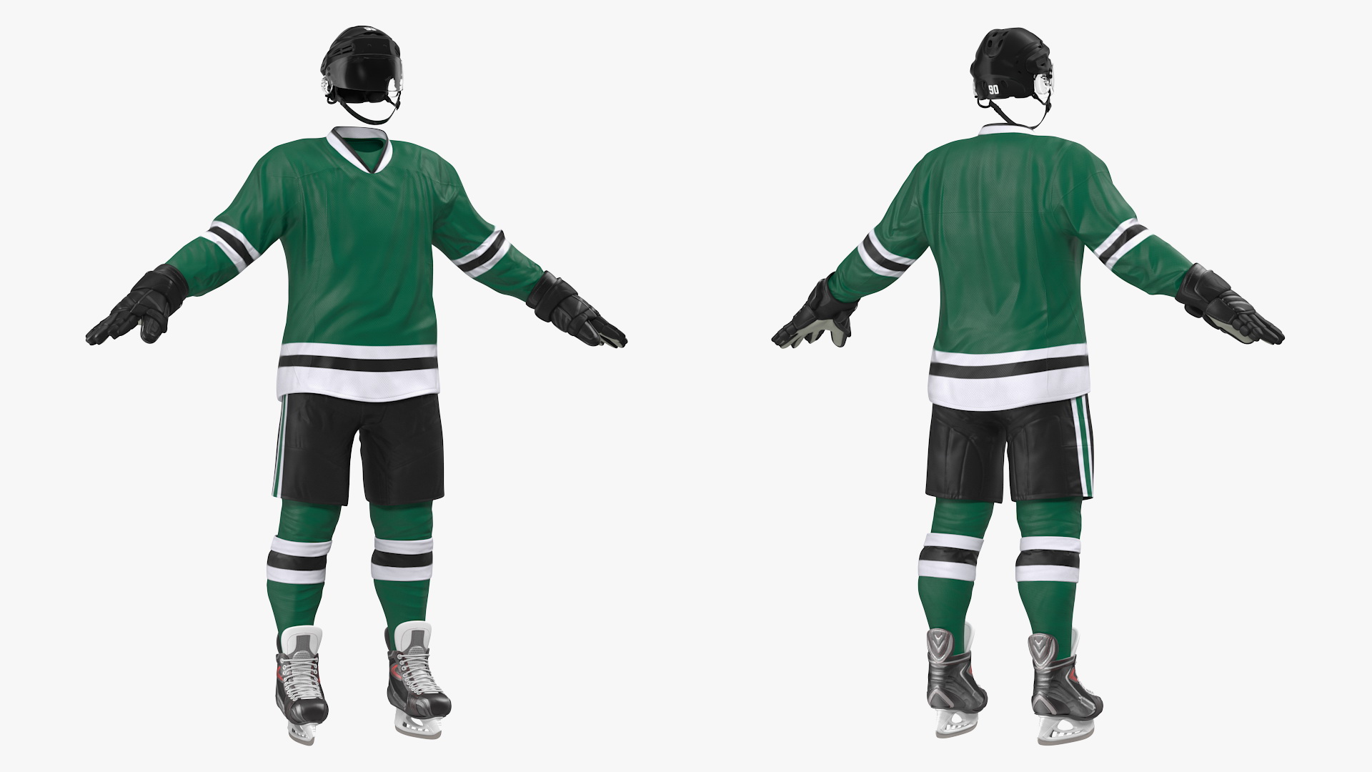 Hockey Equipment Green 3D