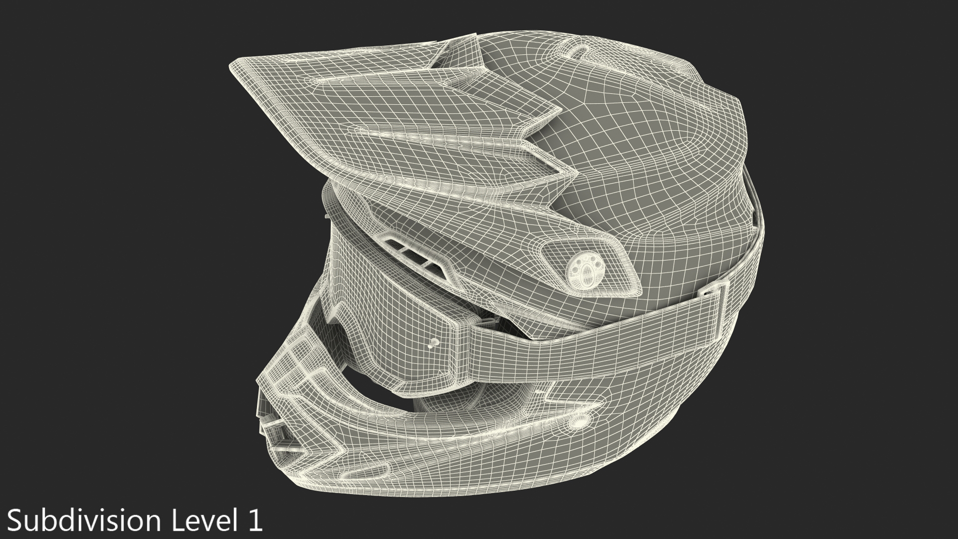 3D Bell Off-Road Motorcycle Helmet Blue