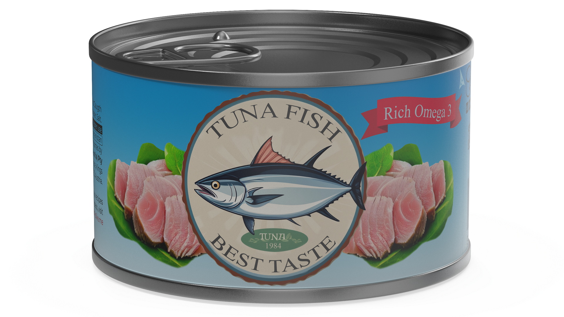 3D Canned Tuna Chunks model