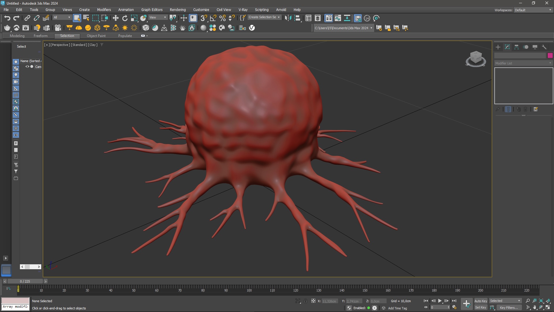 Cancer Cell for 3D Print 3D model