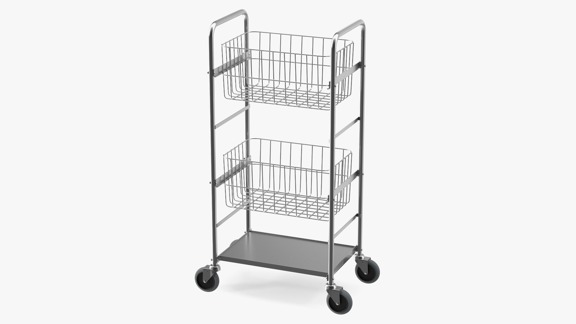 3D model Steel Wire Basket Trolley